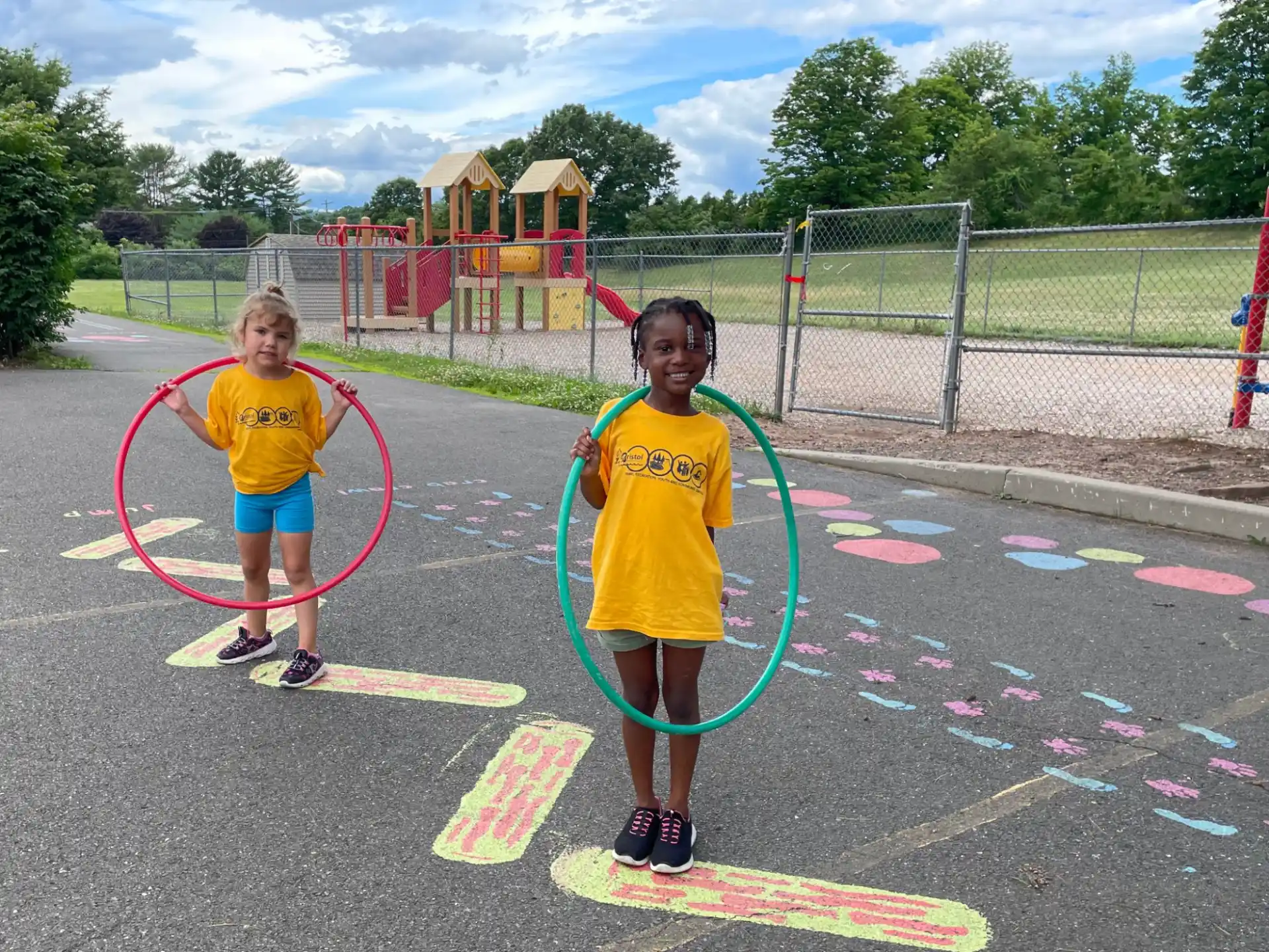 two children on a playground