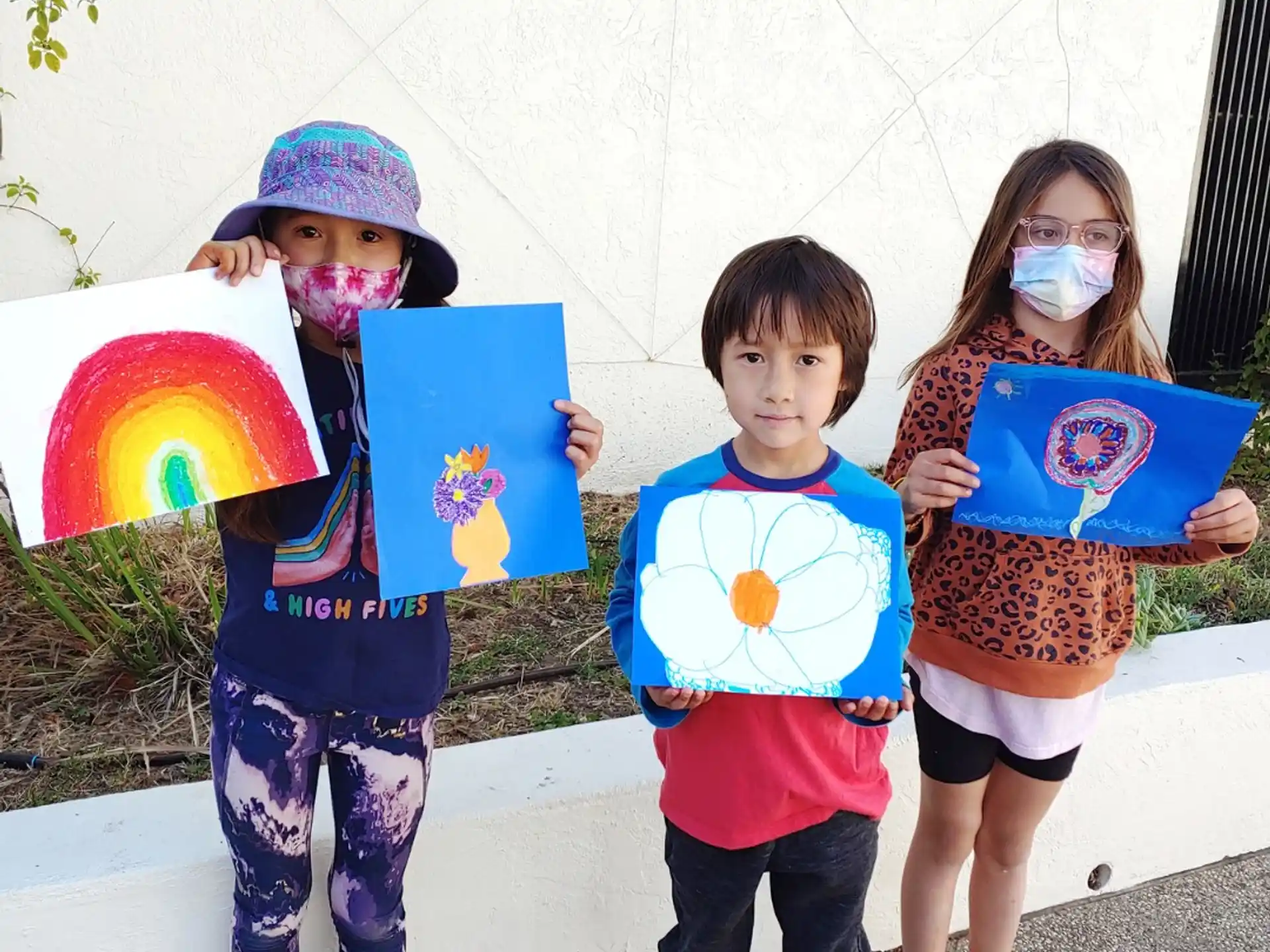 a group of children wearing clothing