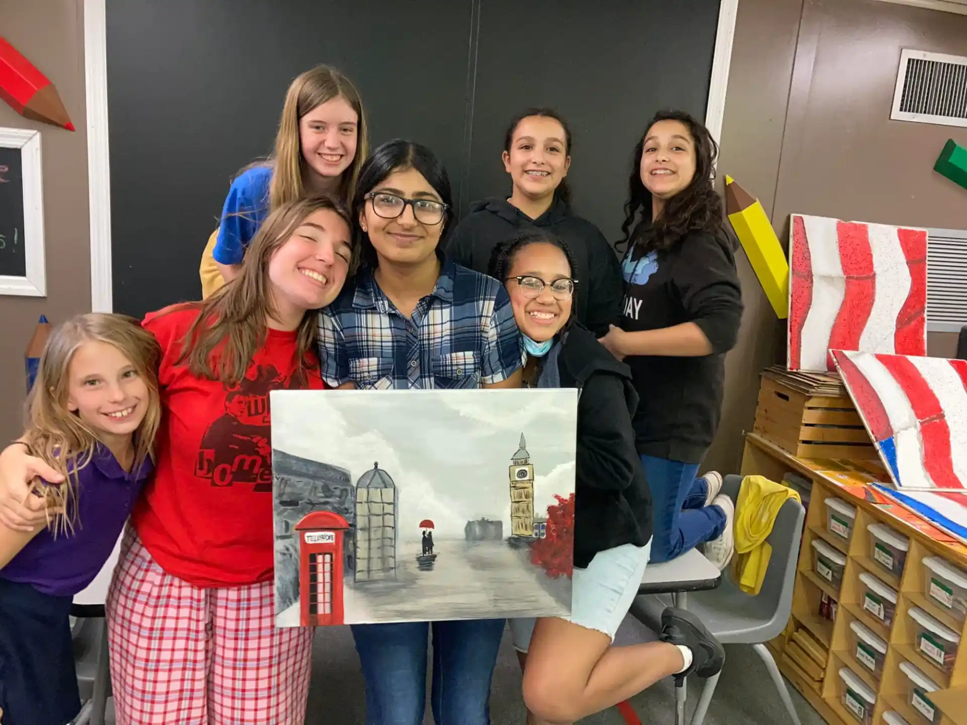 a group of people posing for a photo