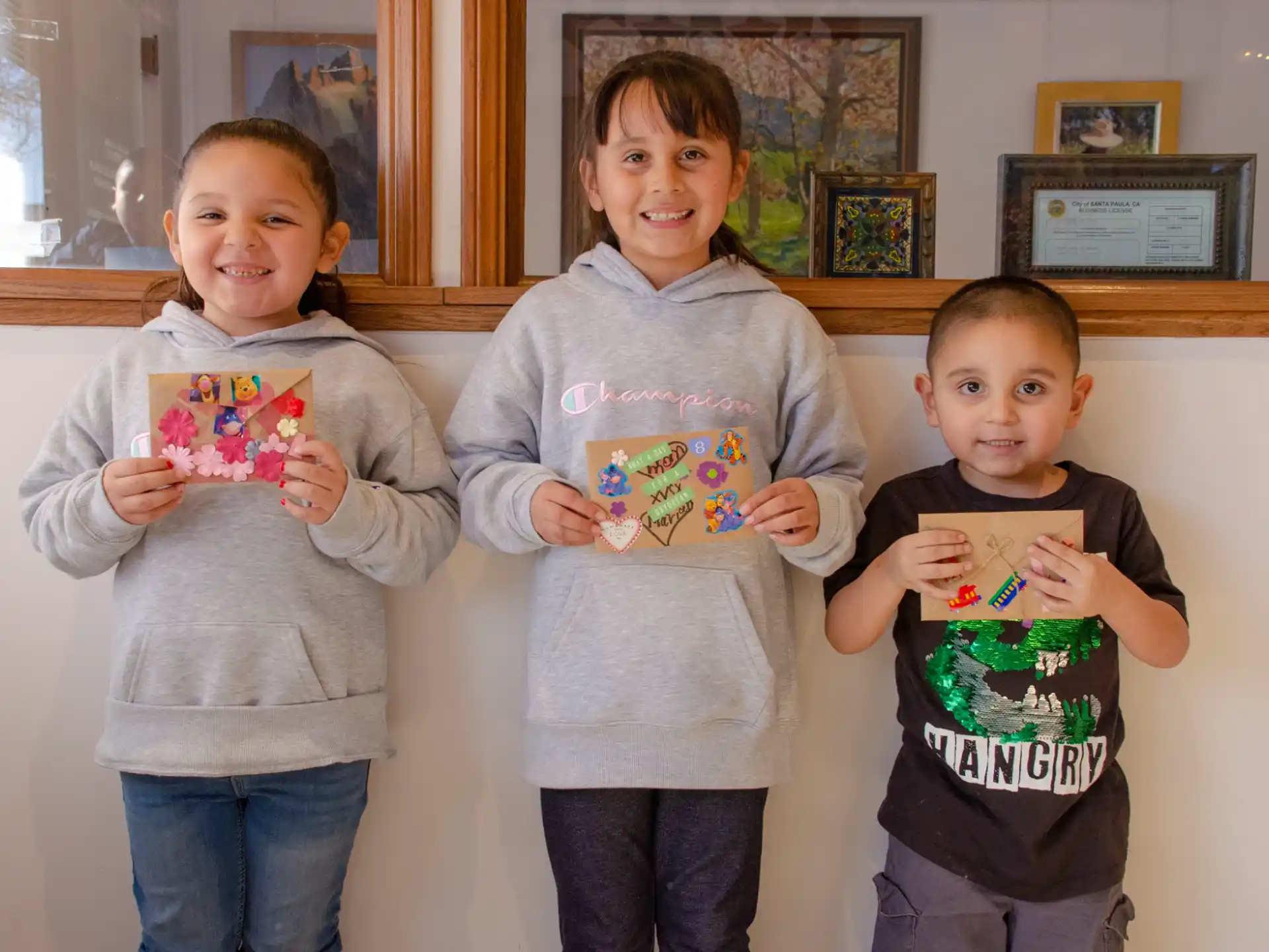 a group of children posing for a photo