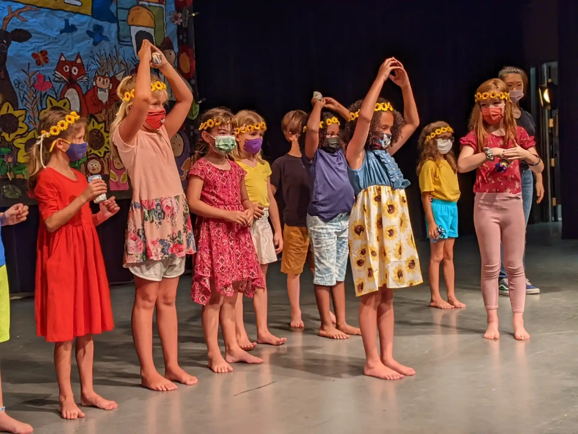 a group of people on a stage