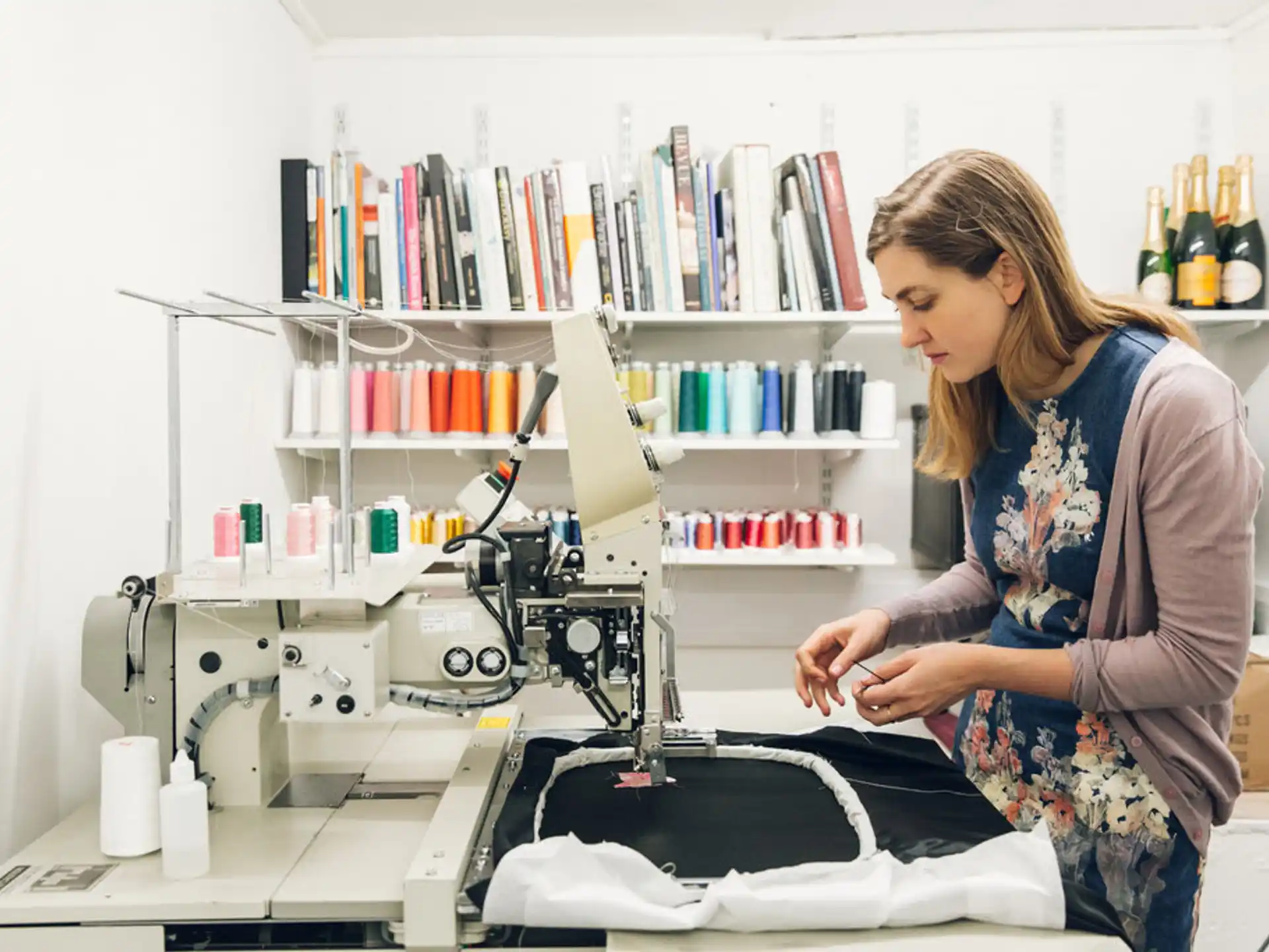 a person working at a store