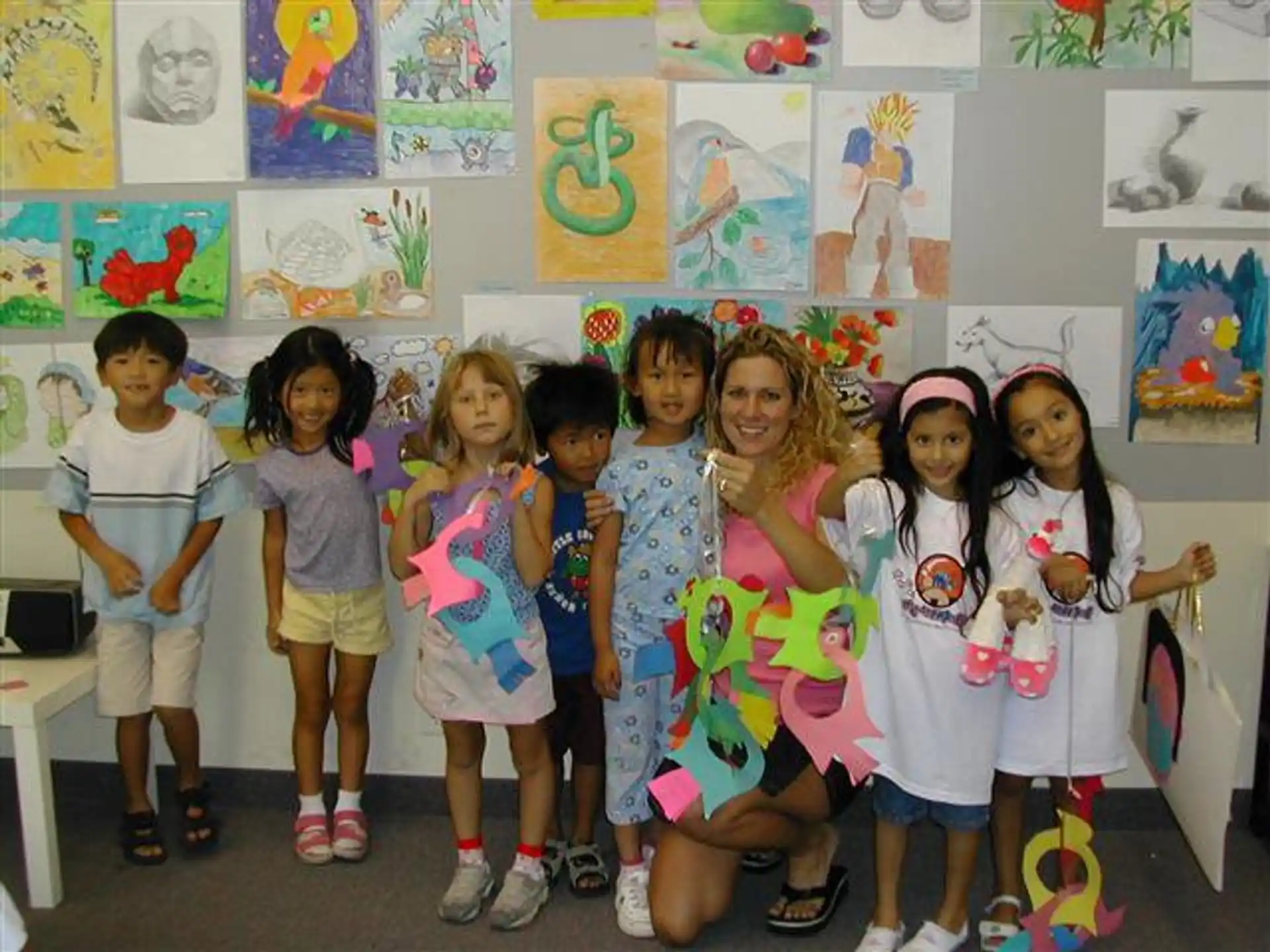 a group of children posing for a photo