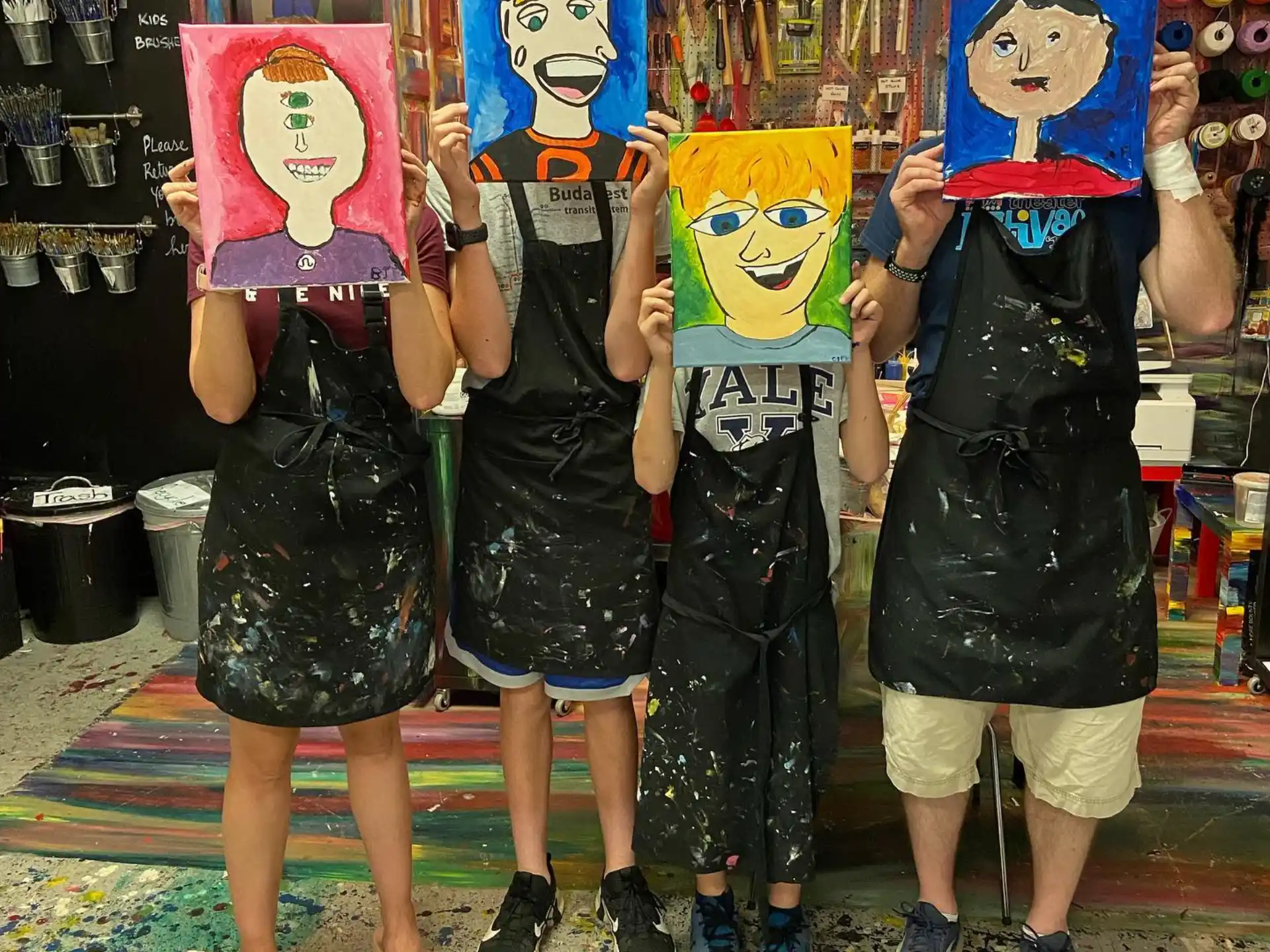 a group of people wearing clothing