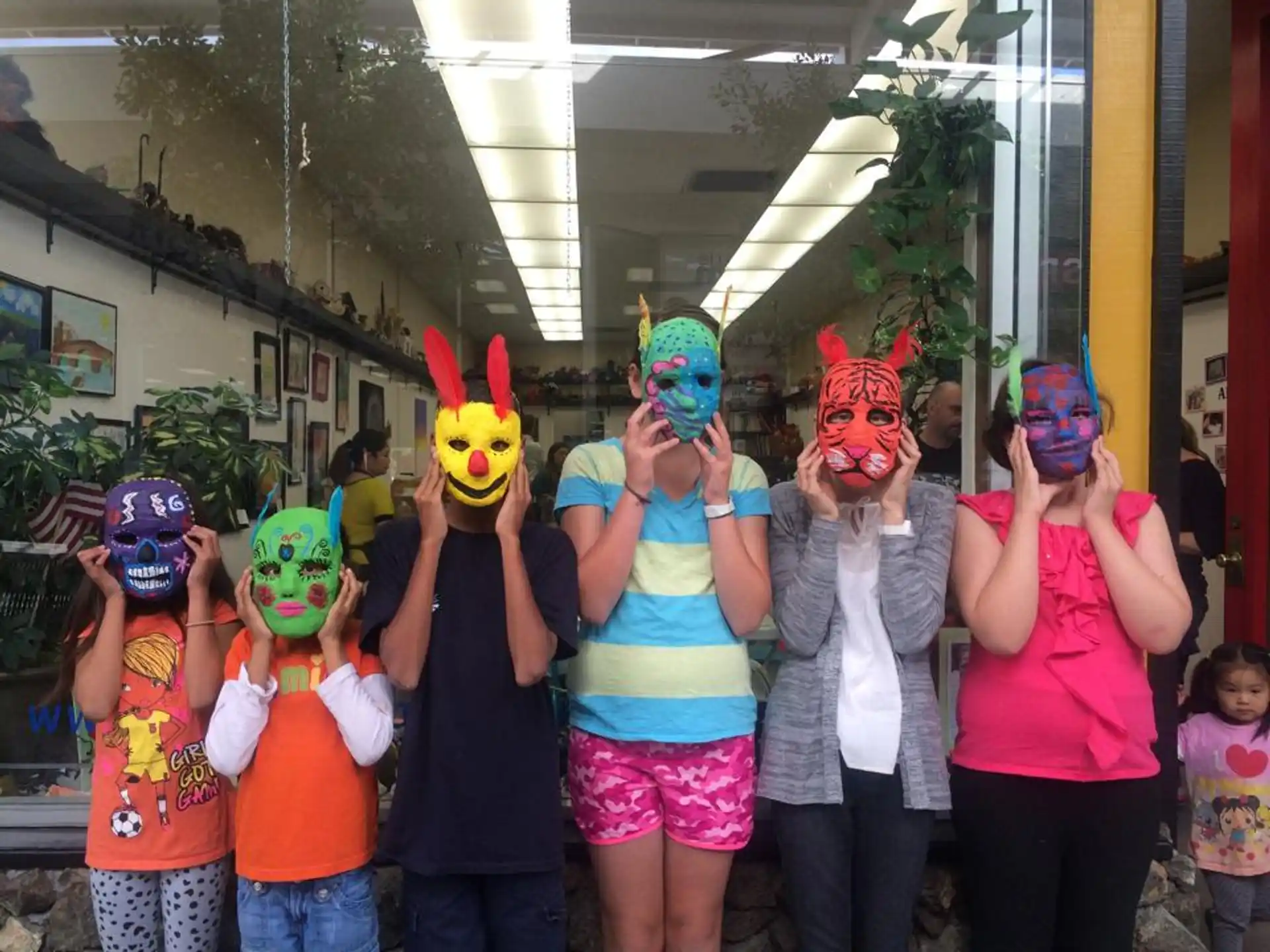 a group of people wearing clothing