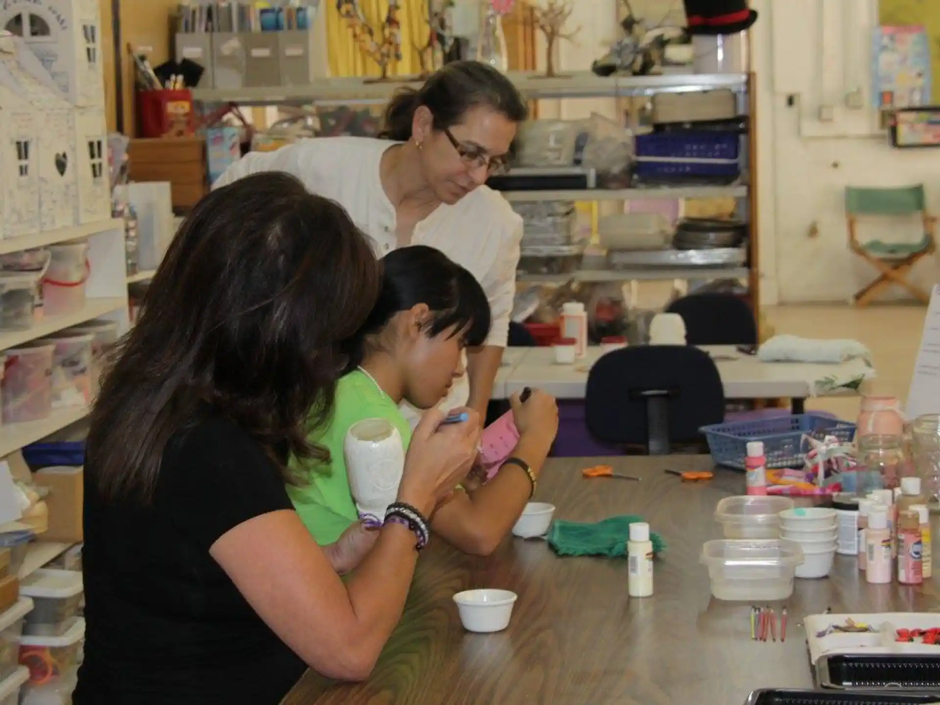 a group of people in a lab