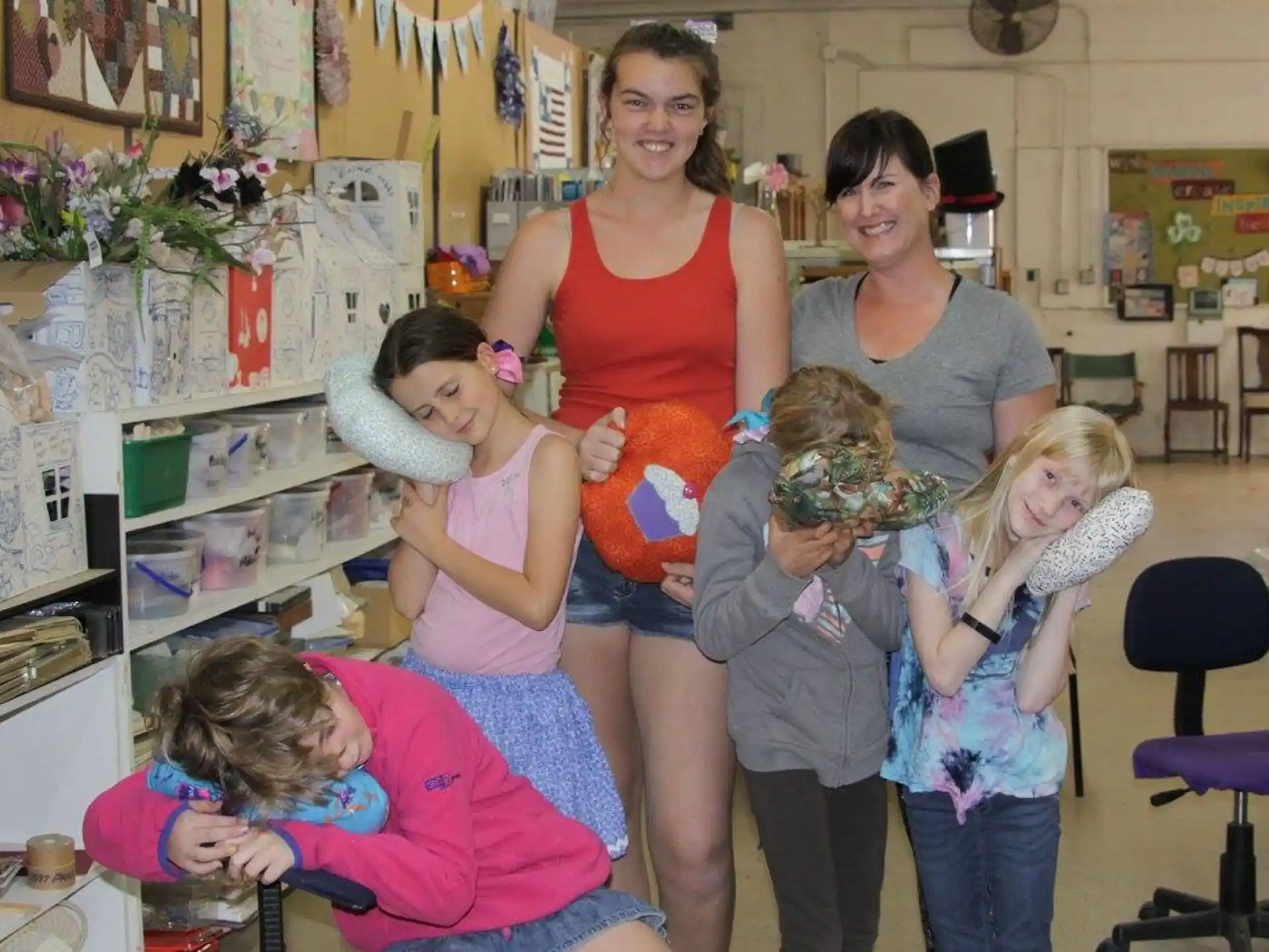 a group of people posing for a photo
