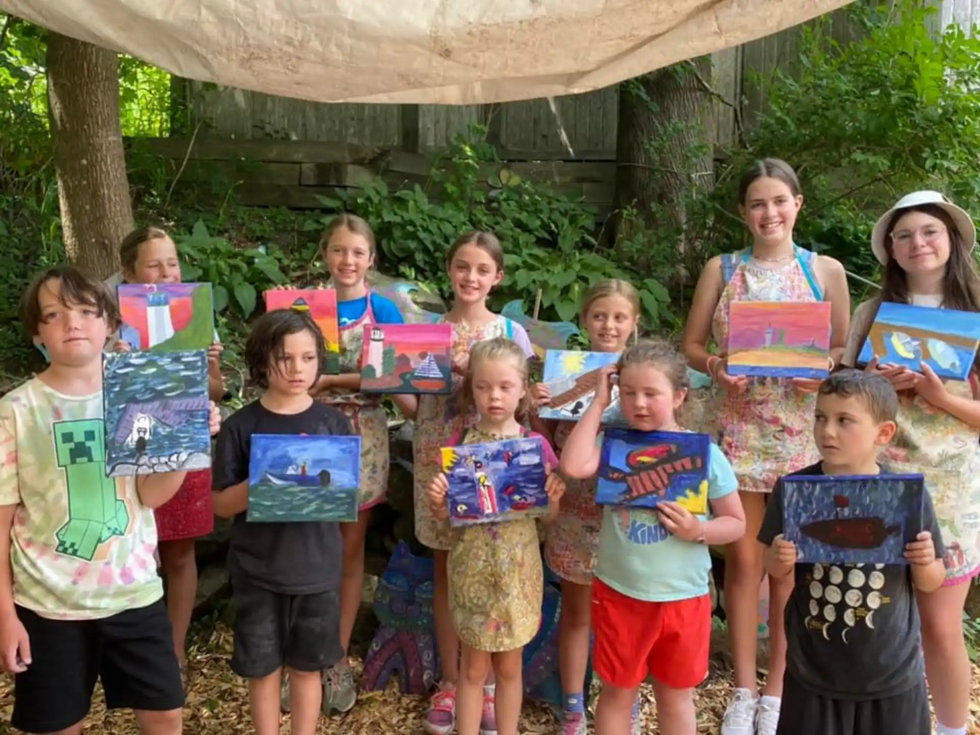 a group of children posing for a photo