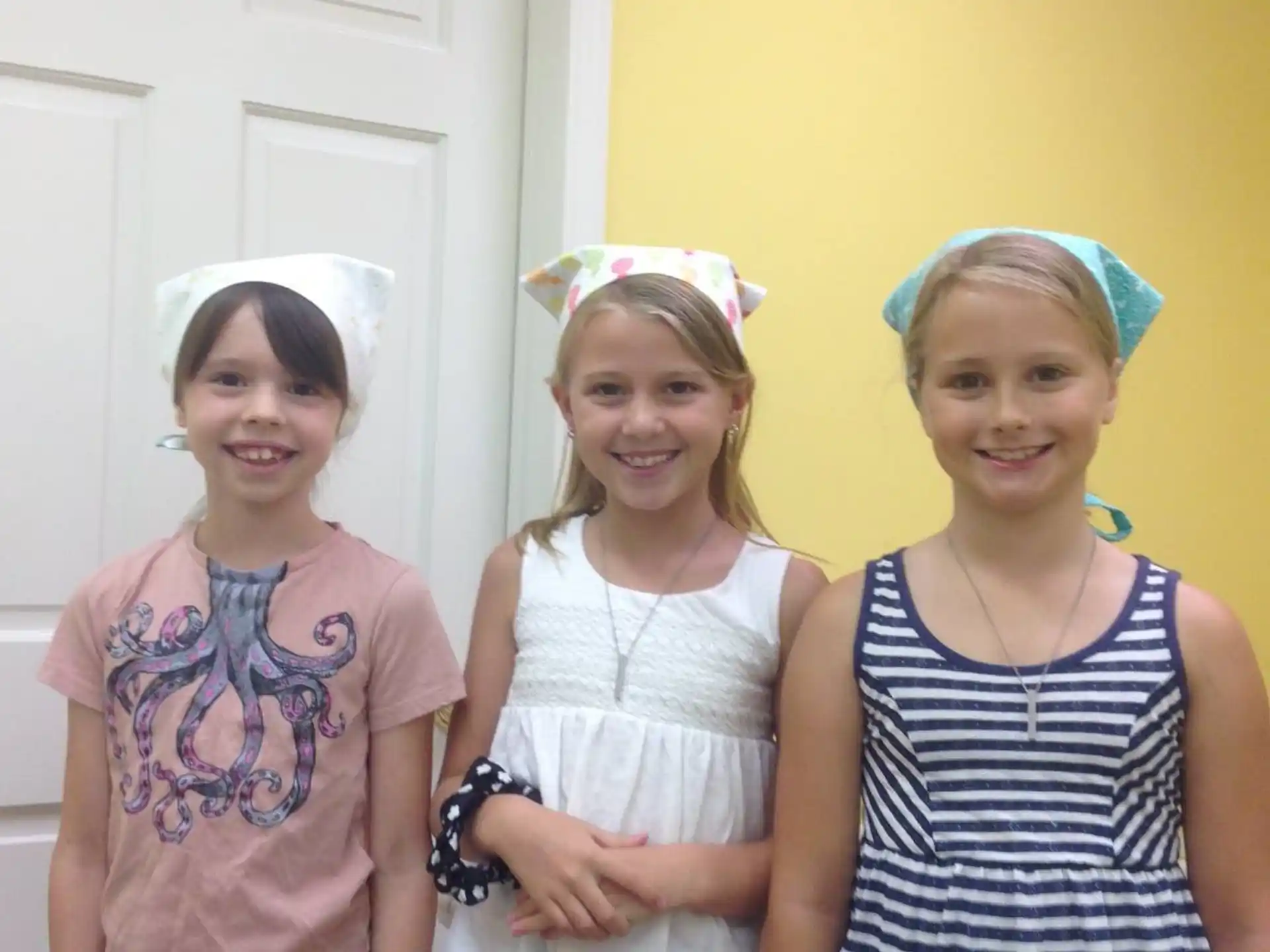 a group of girls posing for a picture