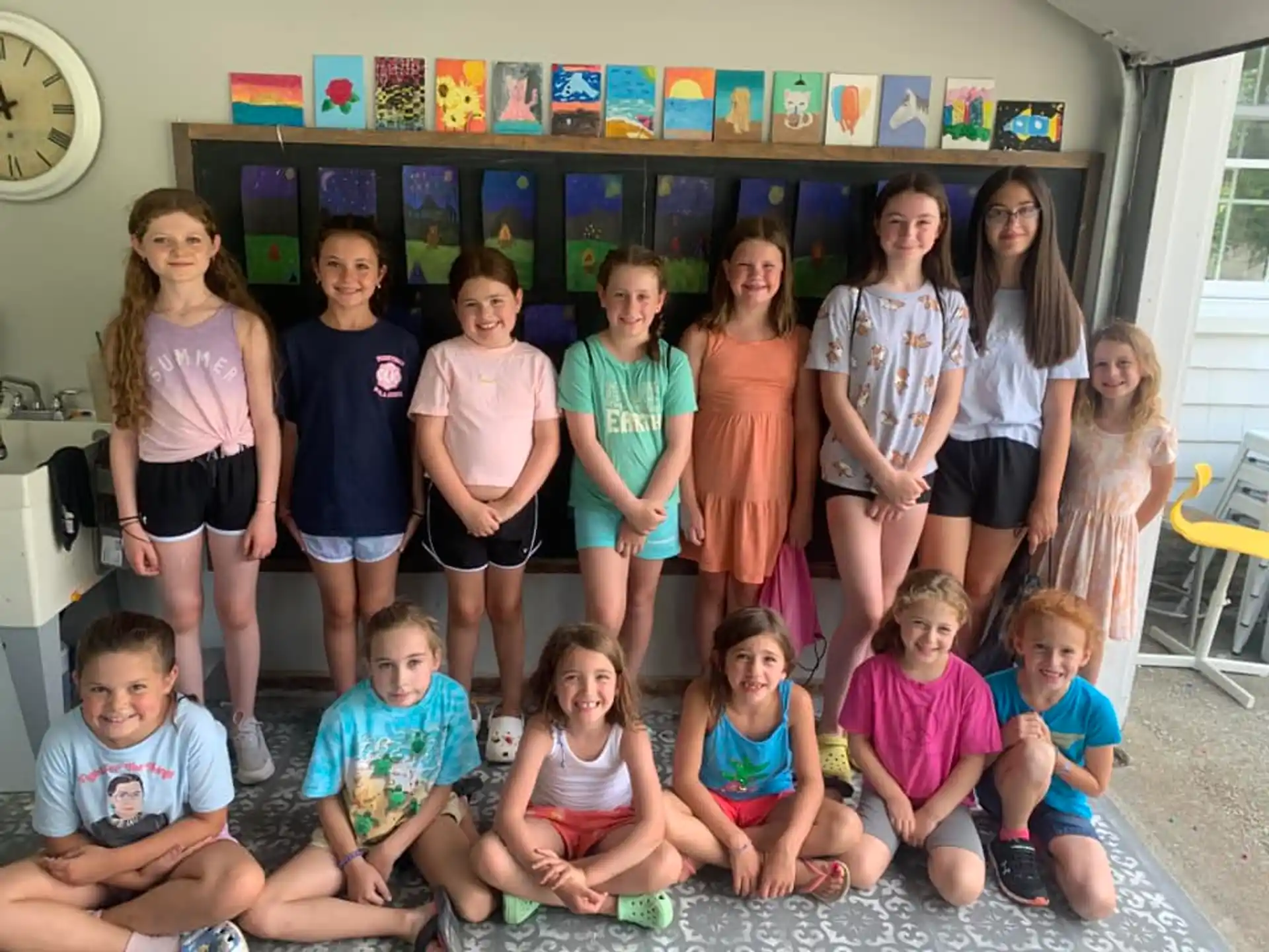 a group of children posing for a photo