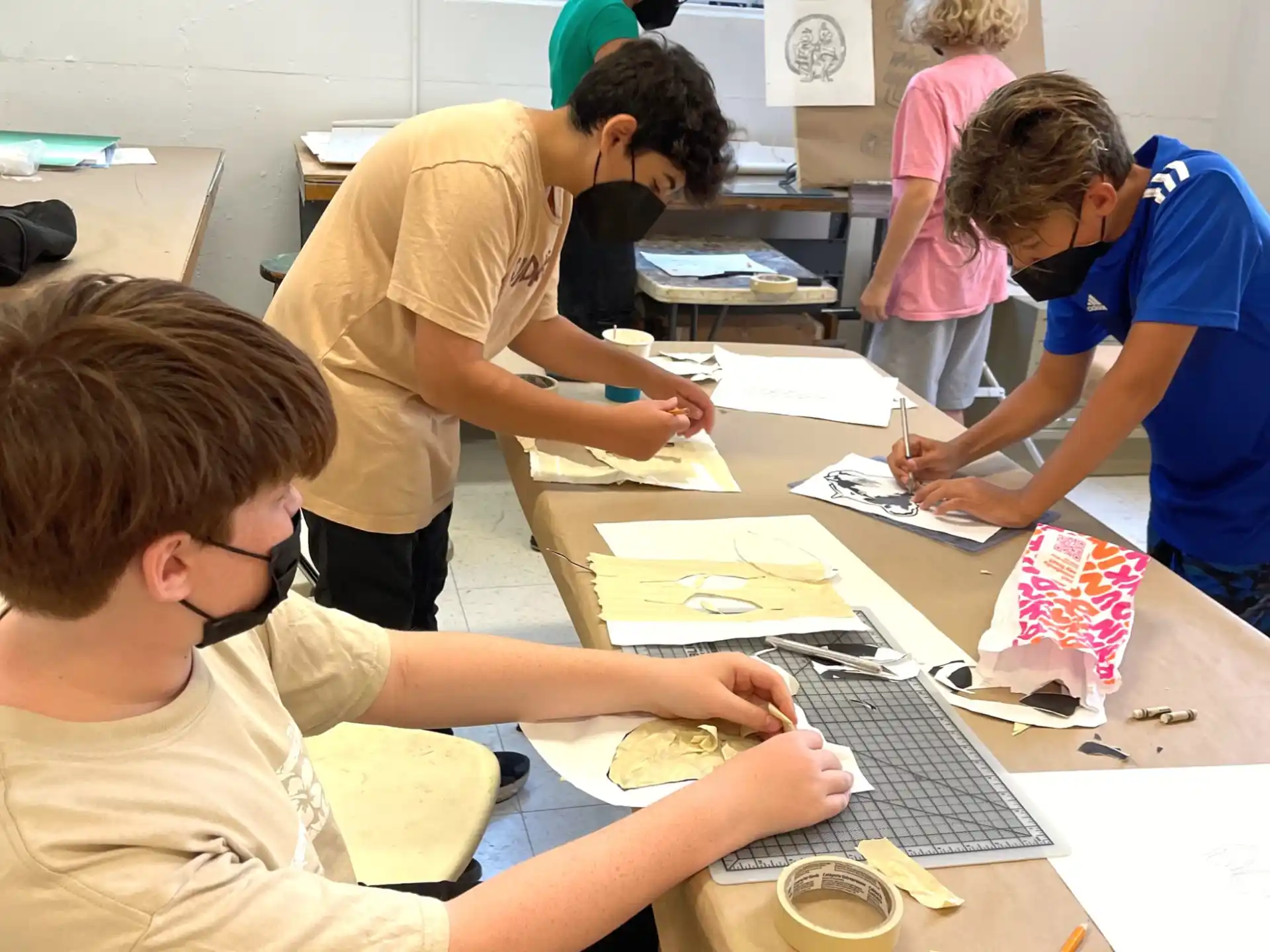 a group of people working on a project