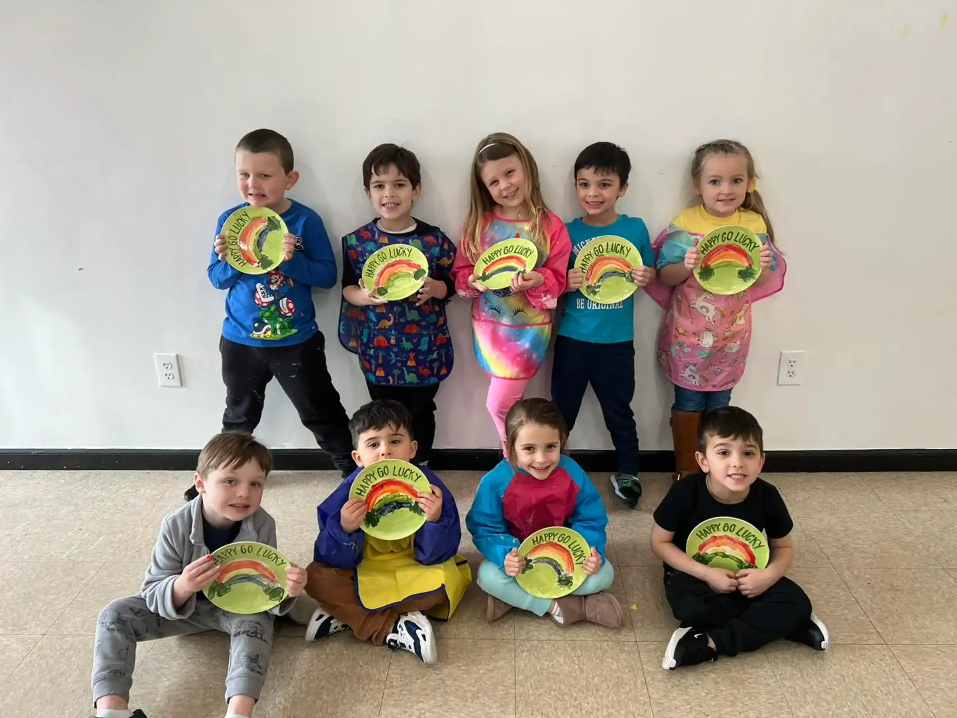 a group of children posing for a photo