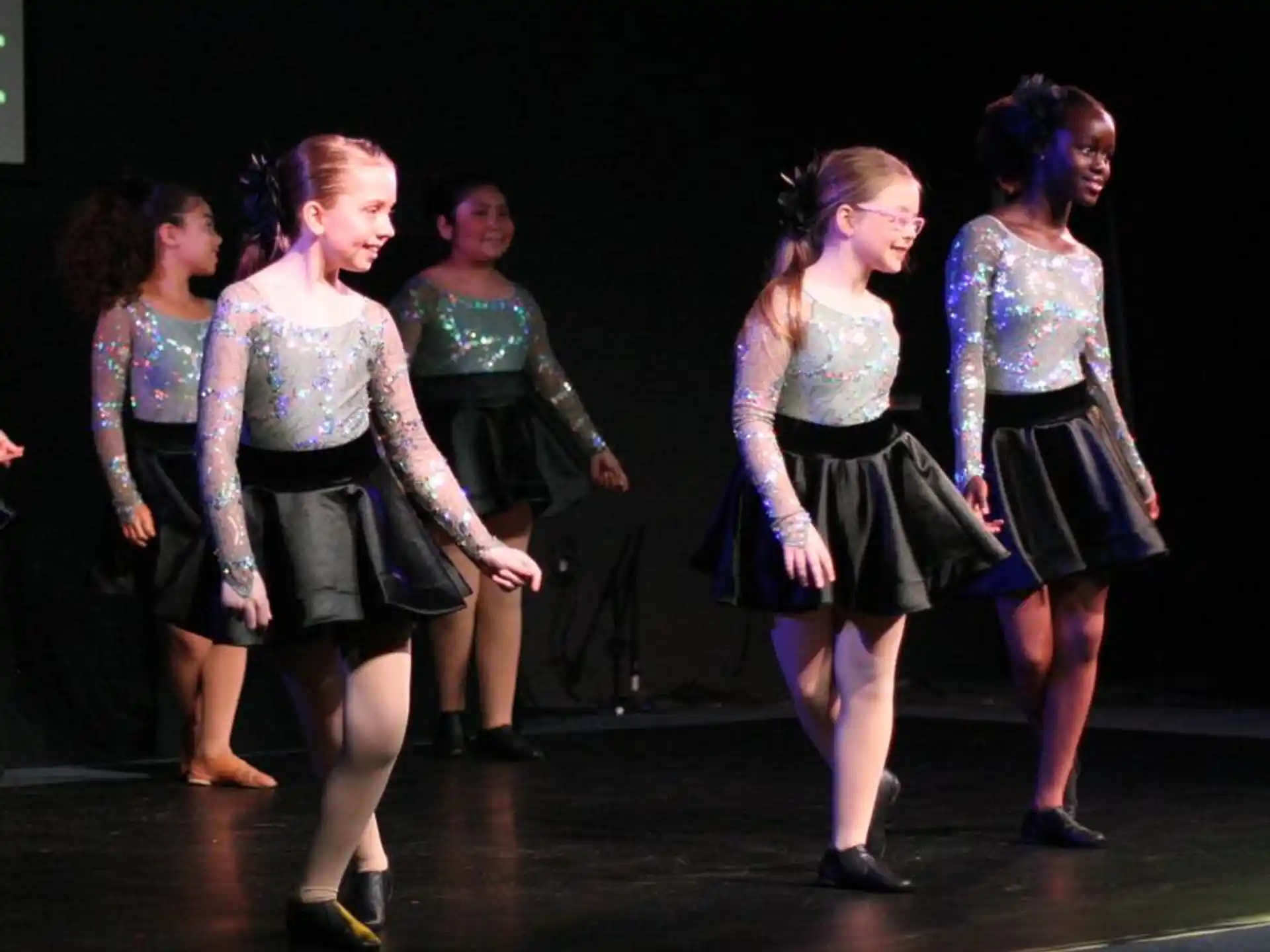 a group of women dancing