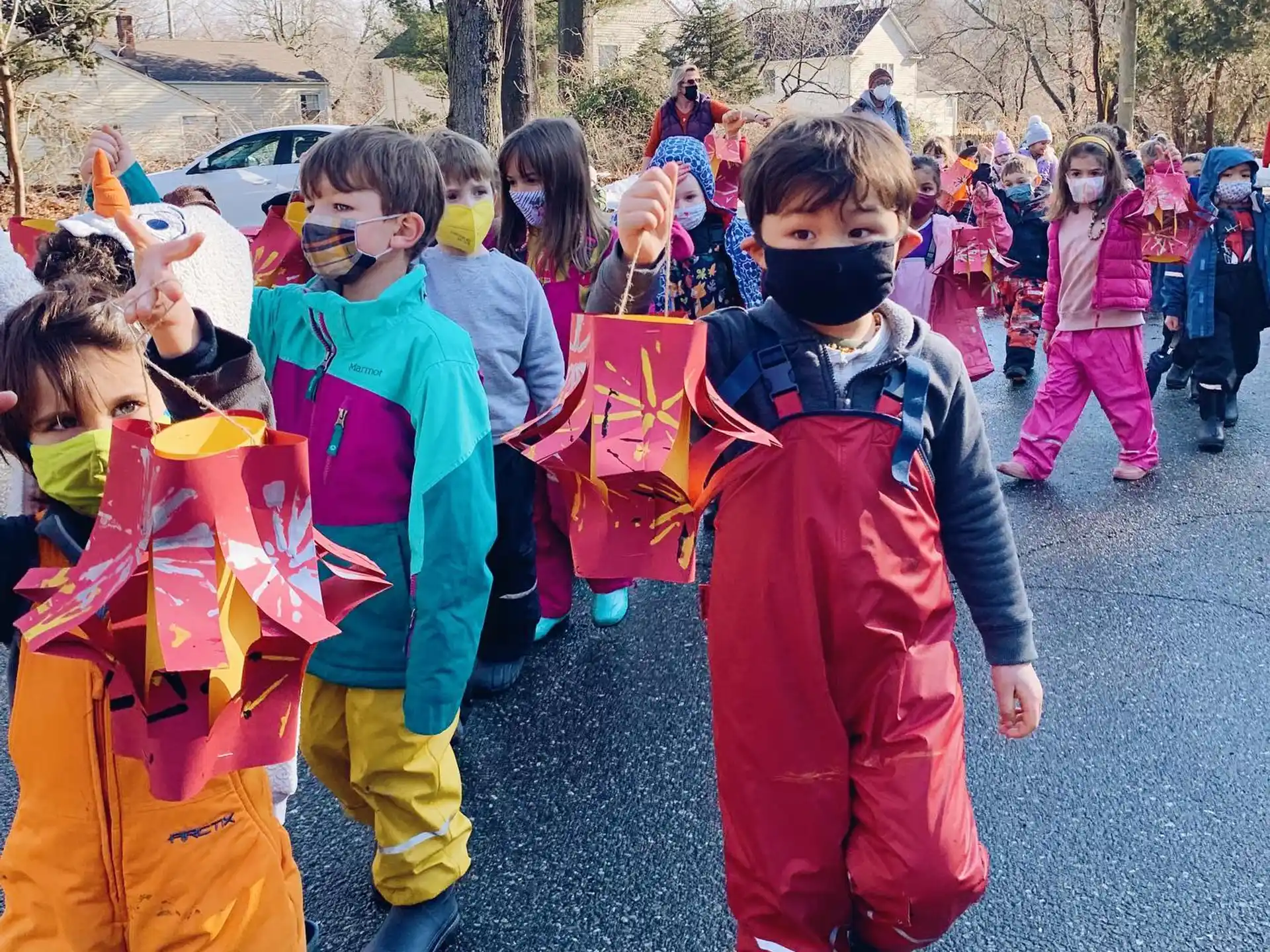 a group of children wearing clothing