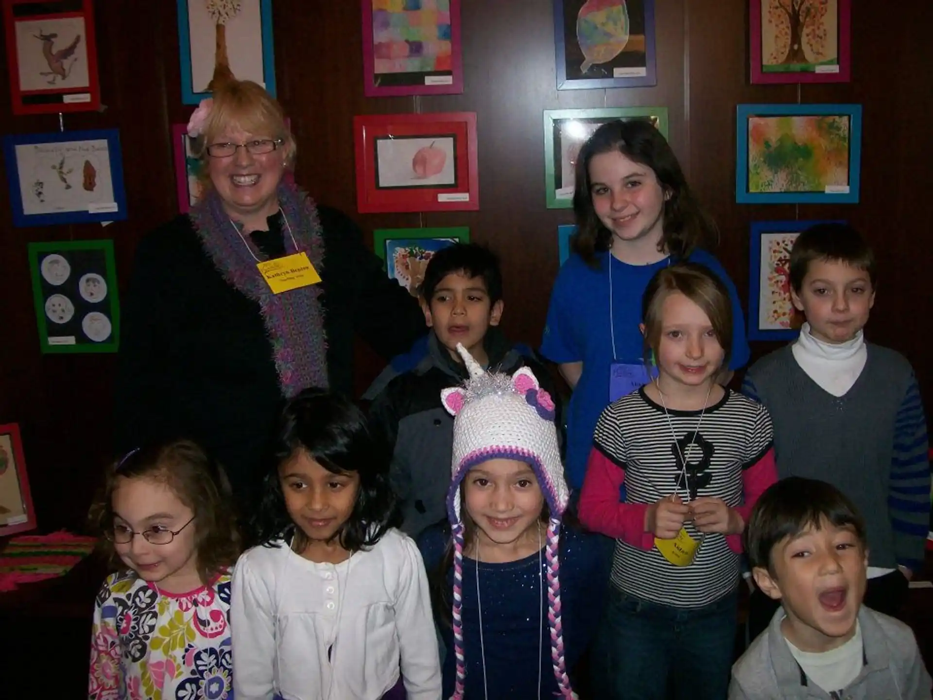 a group of people posing for a photo