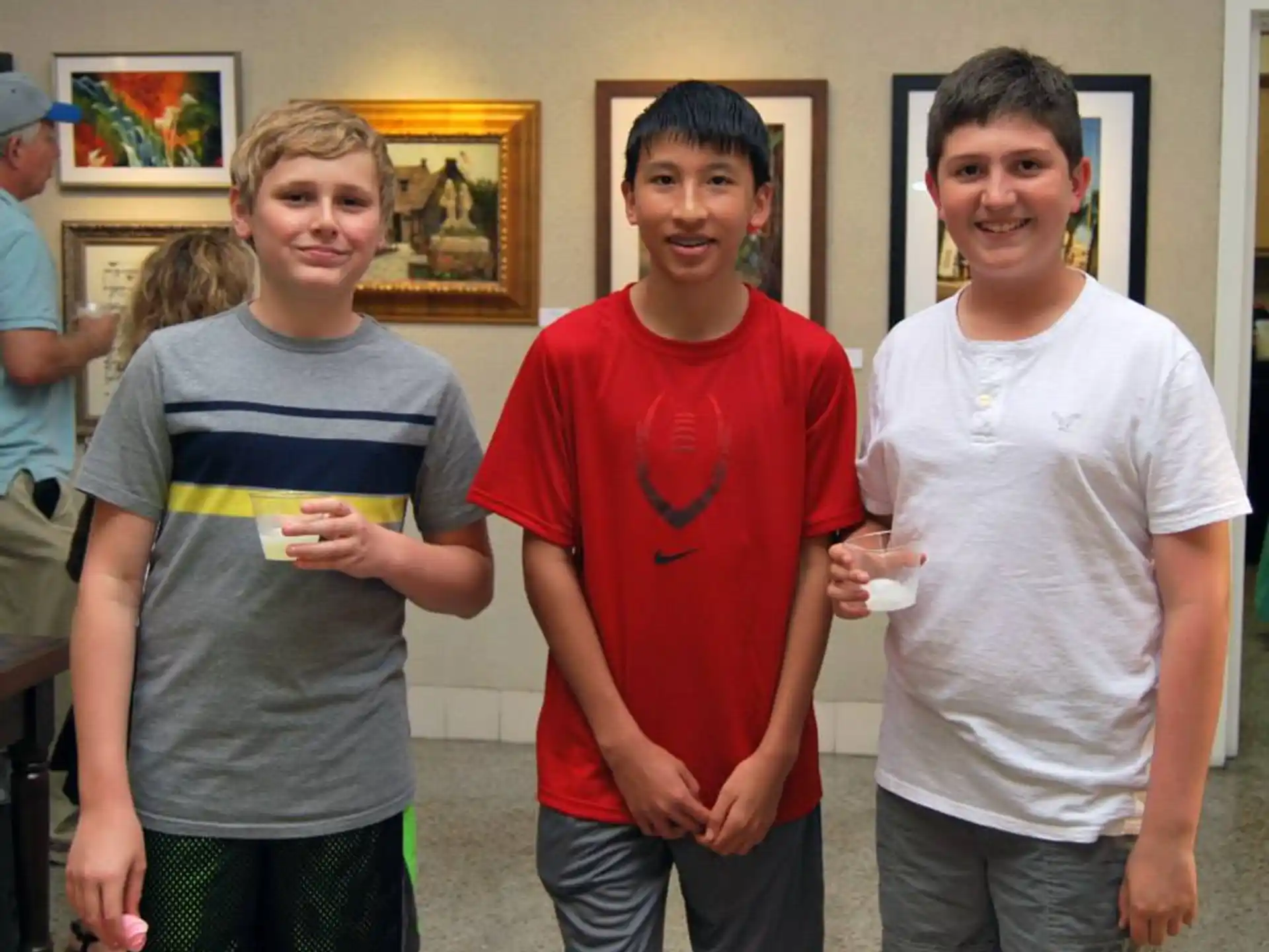 a group of people posing for a photo
