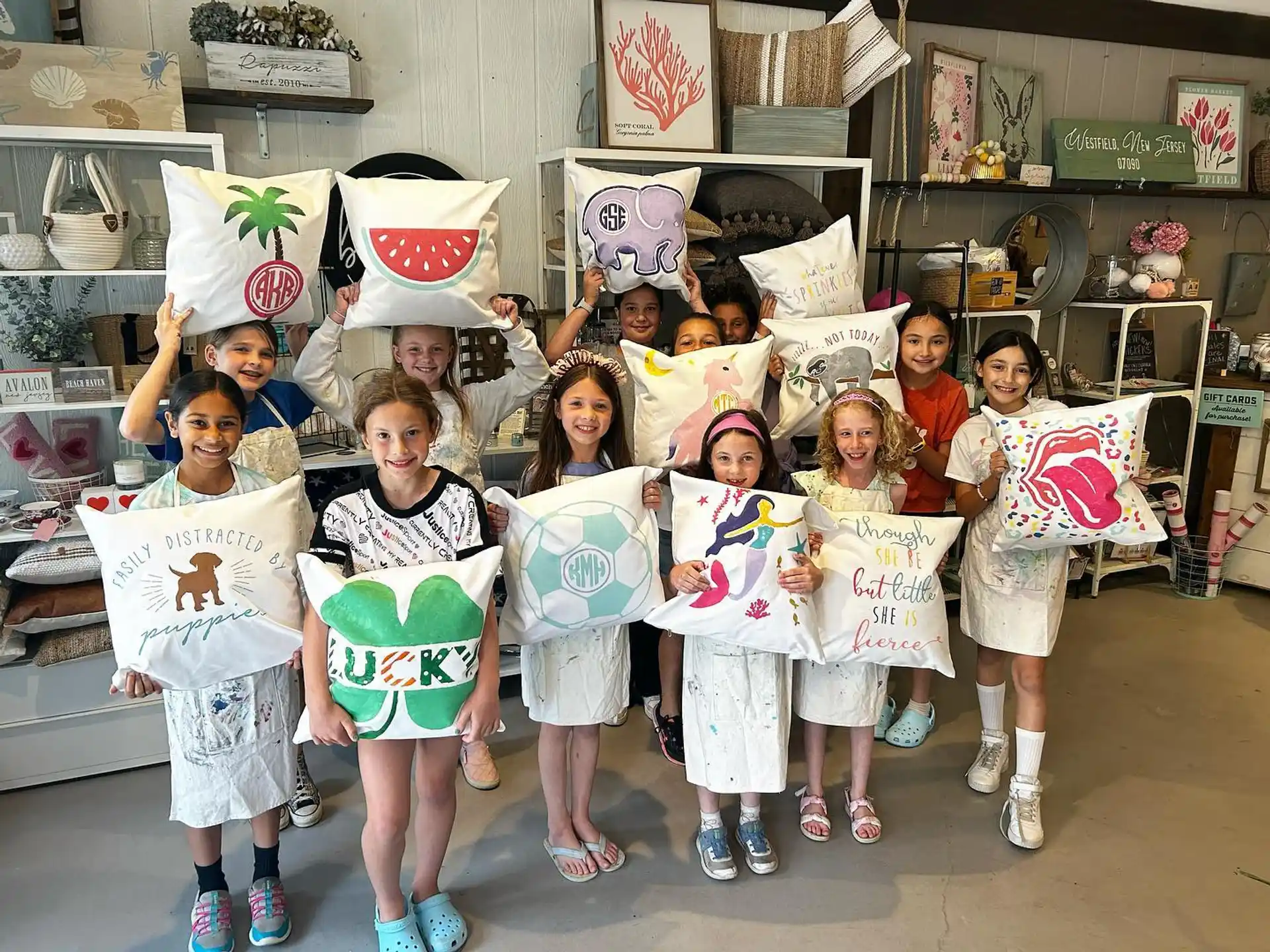 a group of children wearing clothing