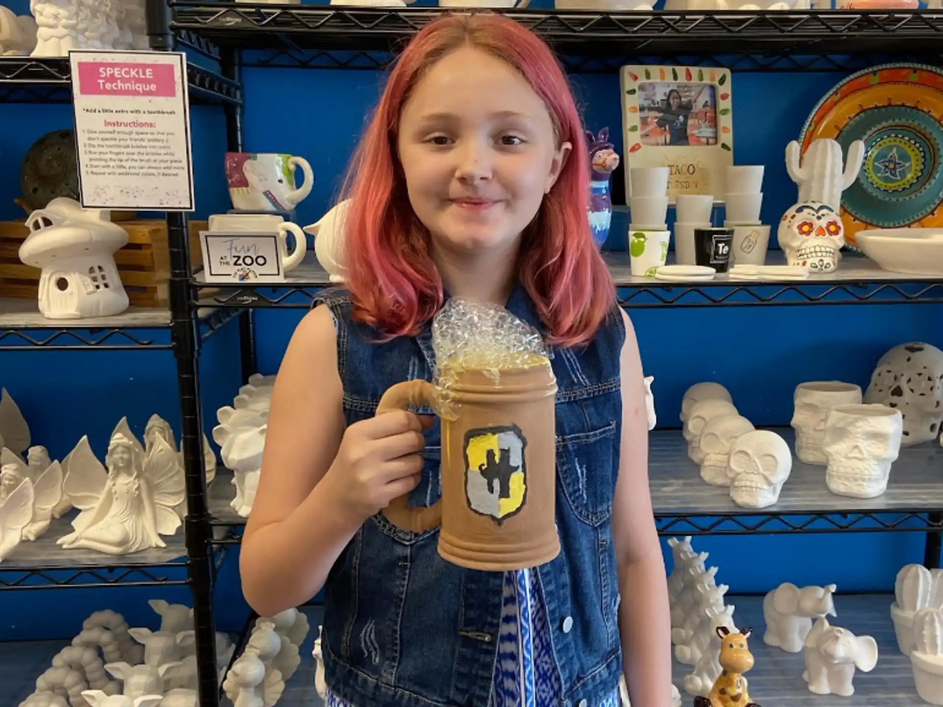 a person holding a cup