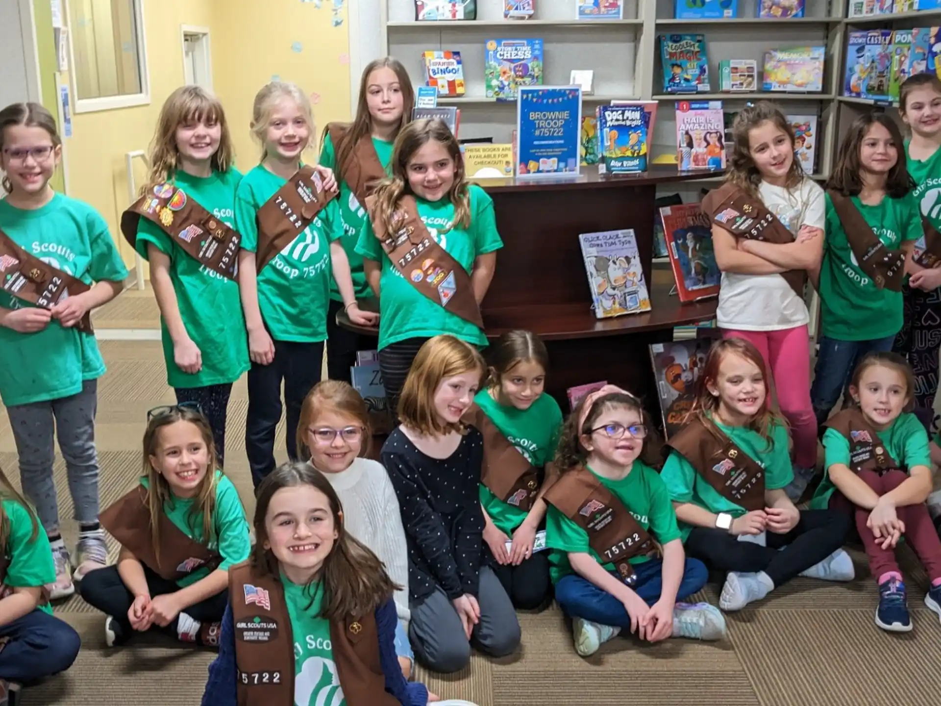 a group of children posing for a photo