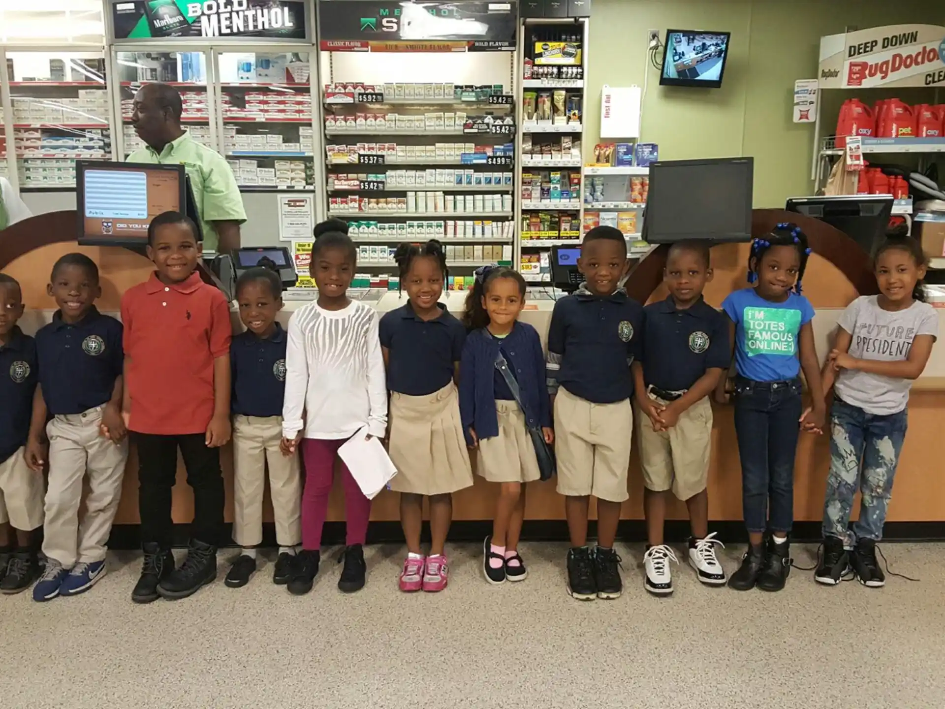 a group of children posing for a photo