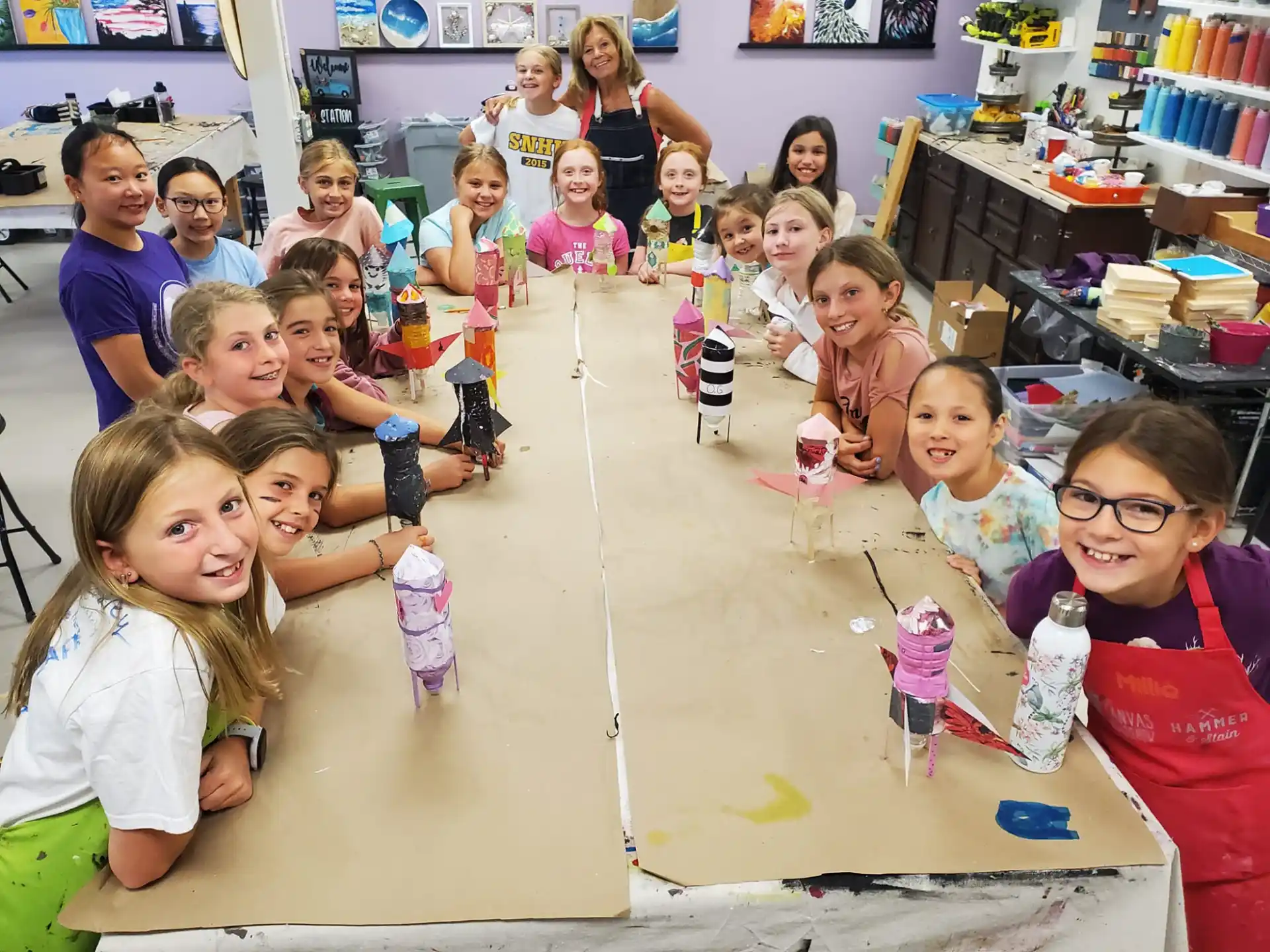 a group of children posing for a photo