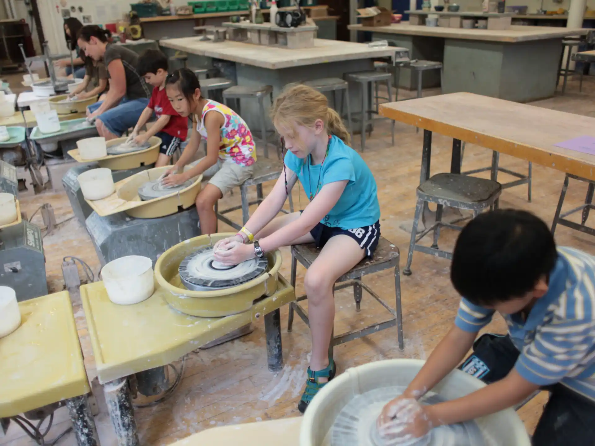 a group of people working on a project