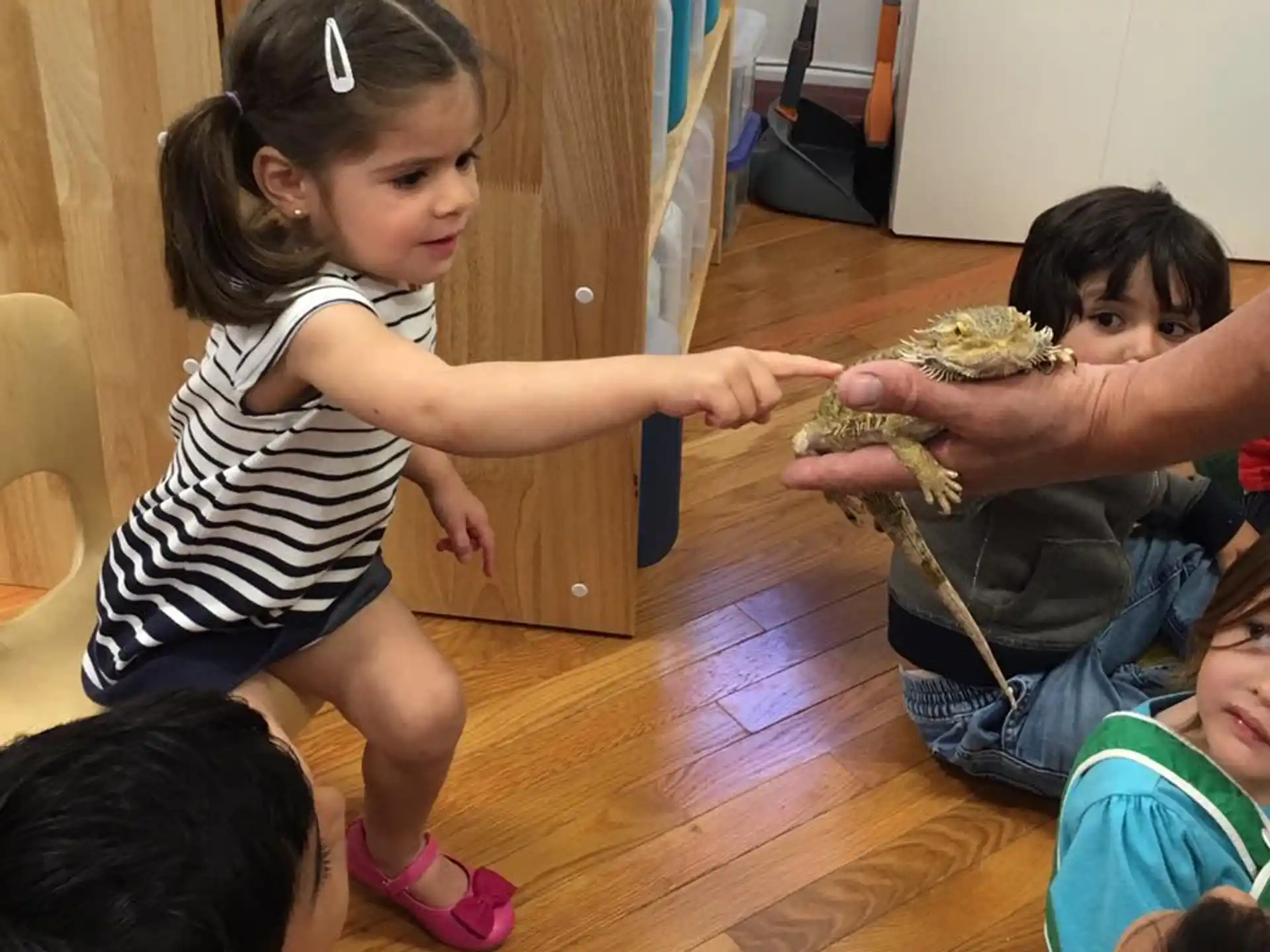 a group of children playing with toys
