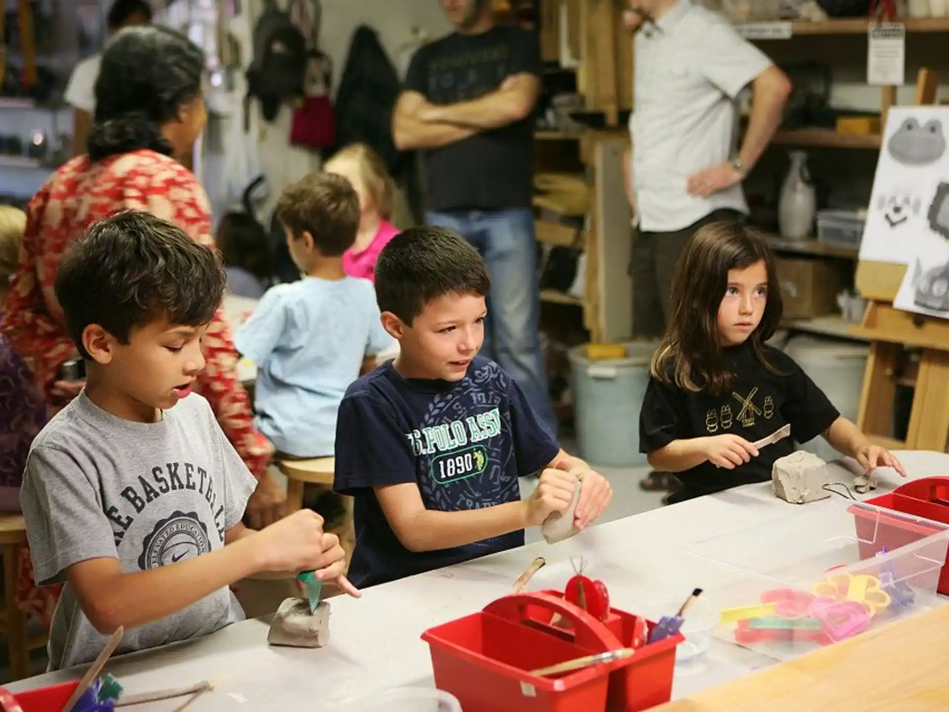 a group of children playing with toys
