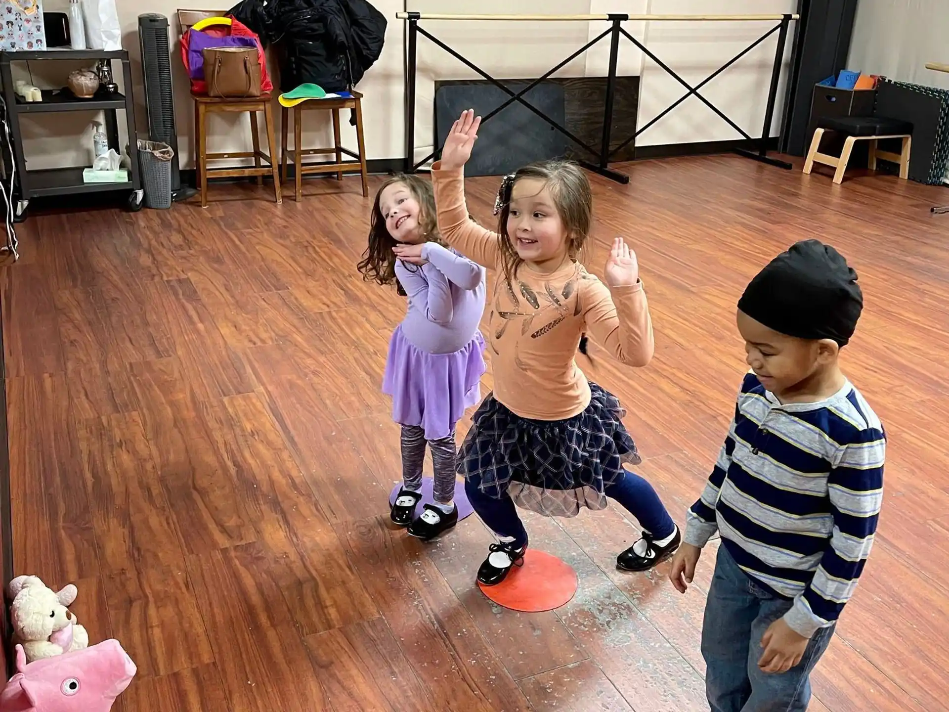 a group of children playing on the floor