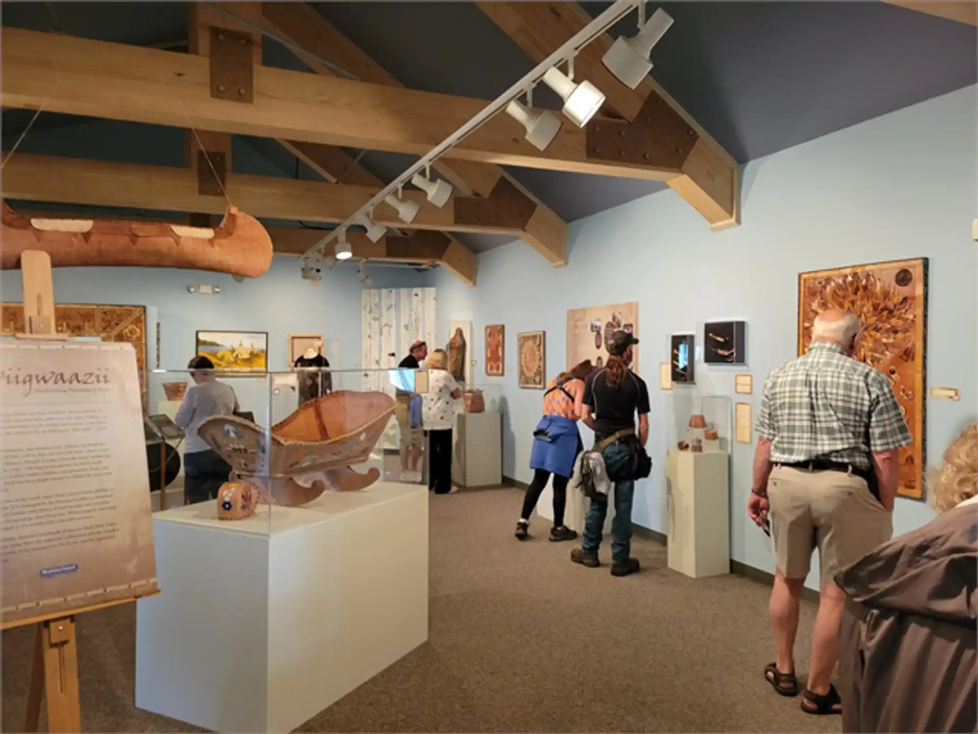 people in a museum