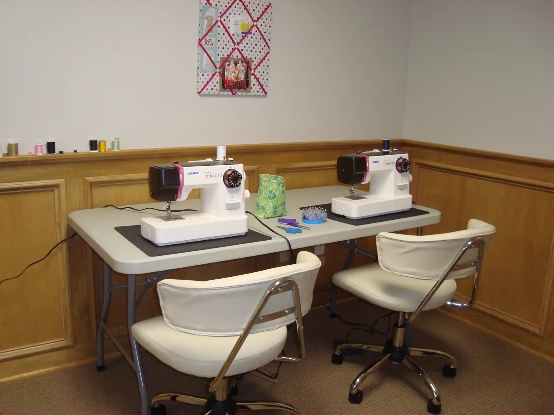 a desk with a chair and a chair in front of it
