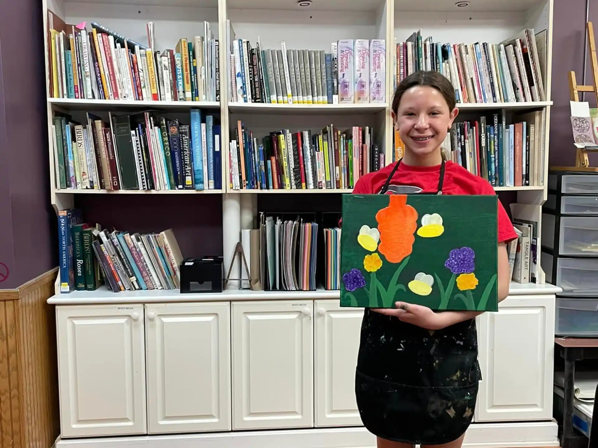 a person holding a book