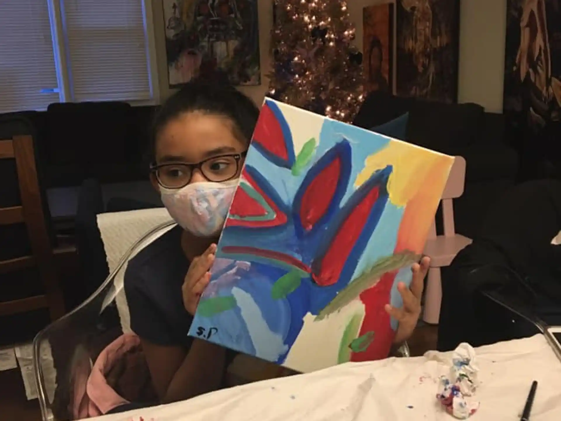 a person holding a kite