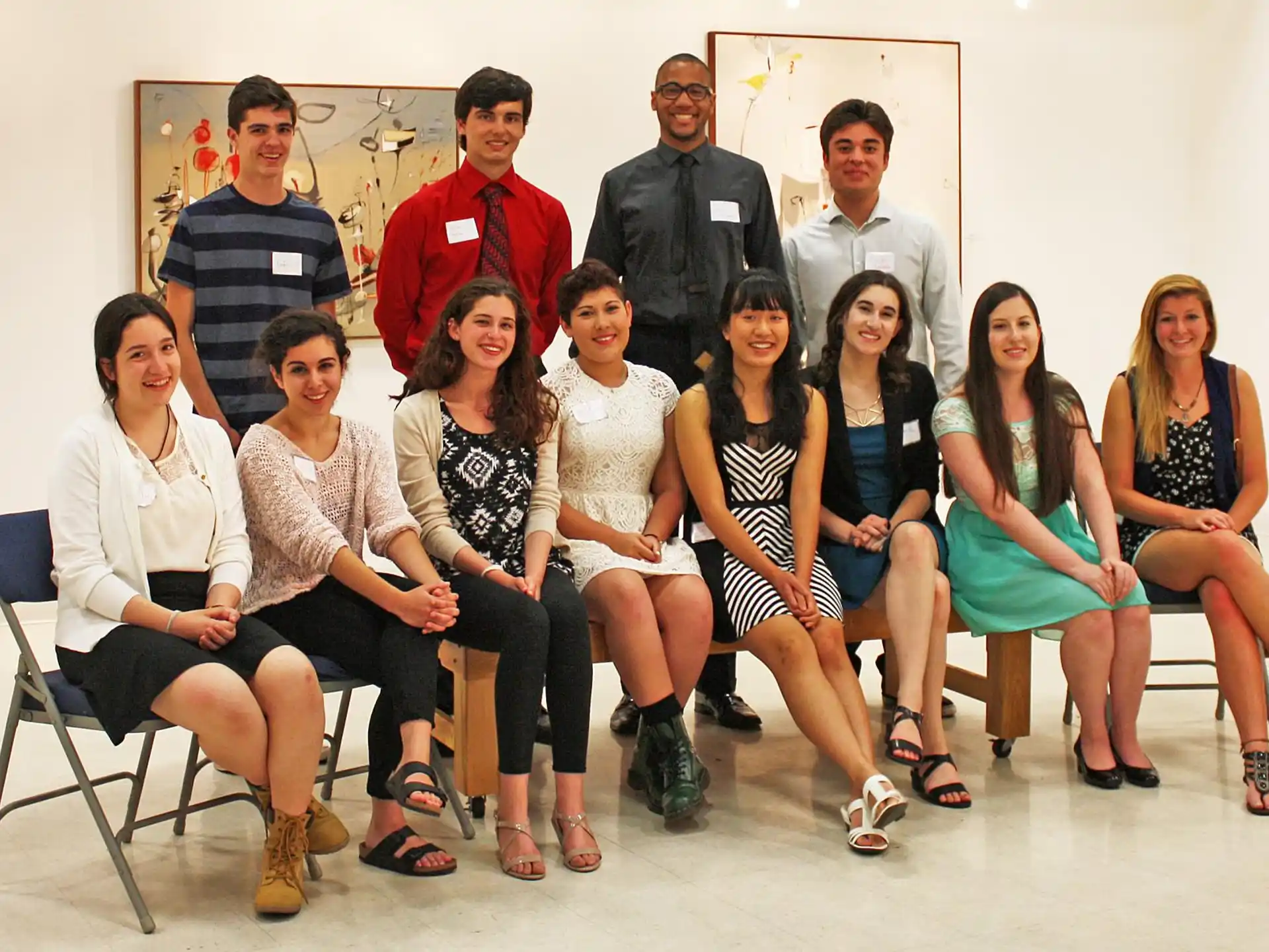 a group of people posing for a photo