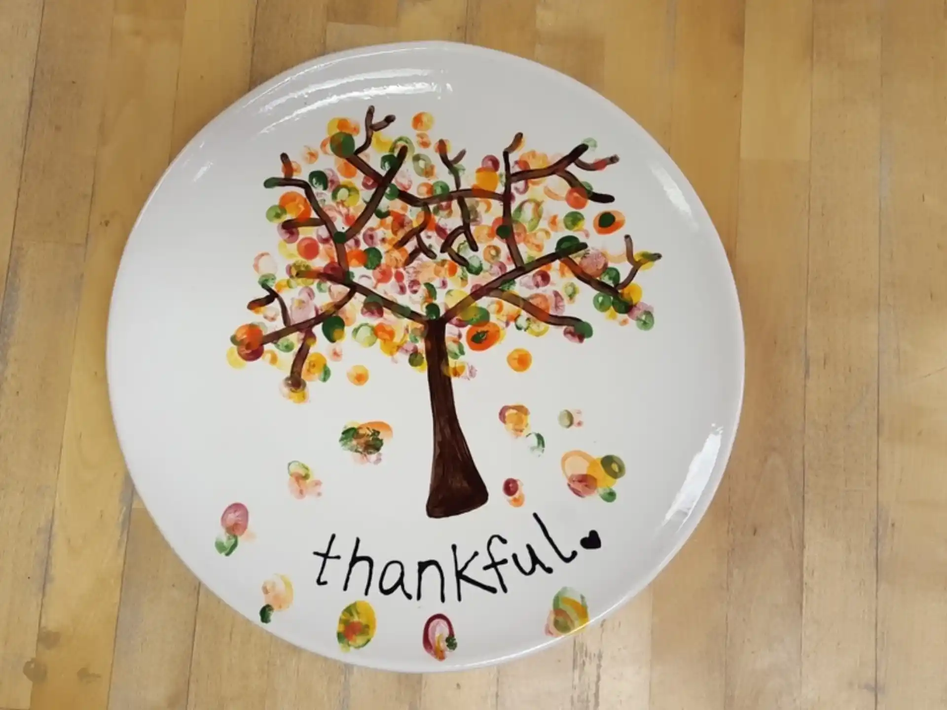 a cake with a tree on it