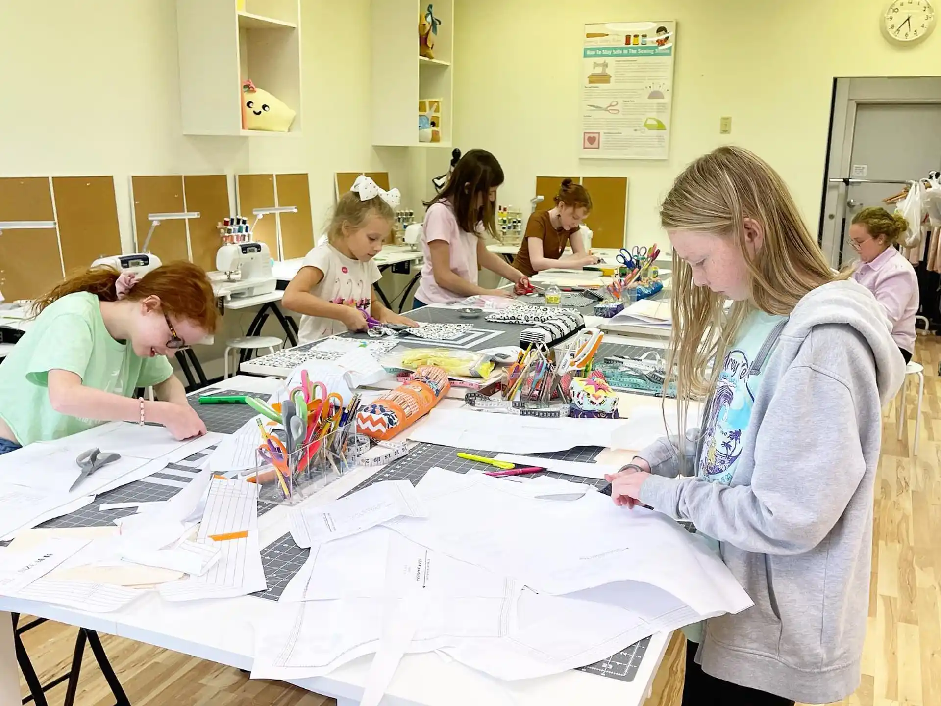 a group of people working on a project