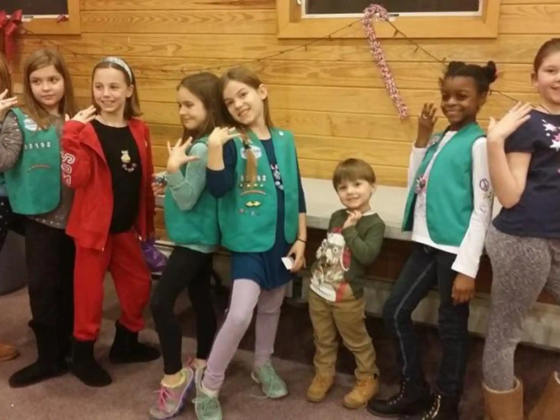 a group of children posing for a photo