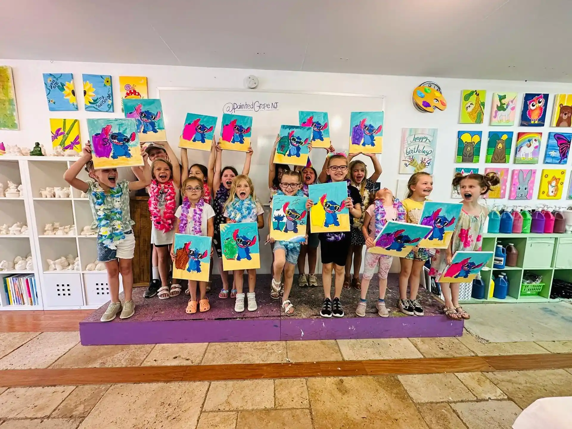 a group of children posing for a photo