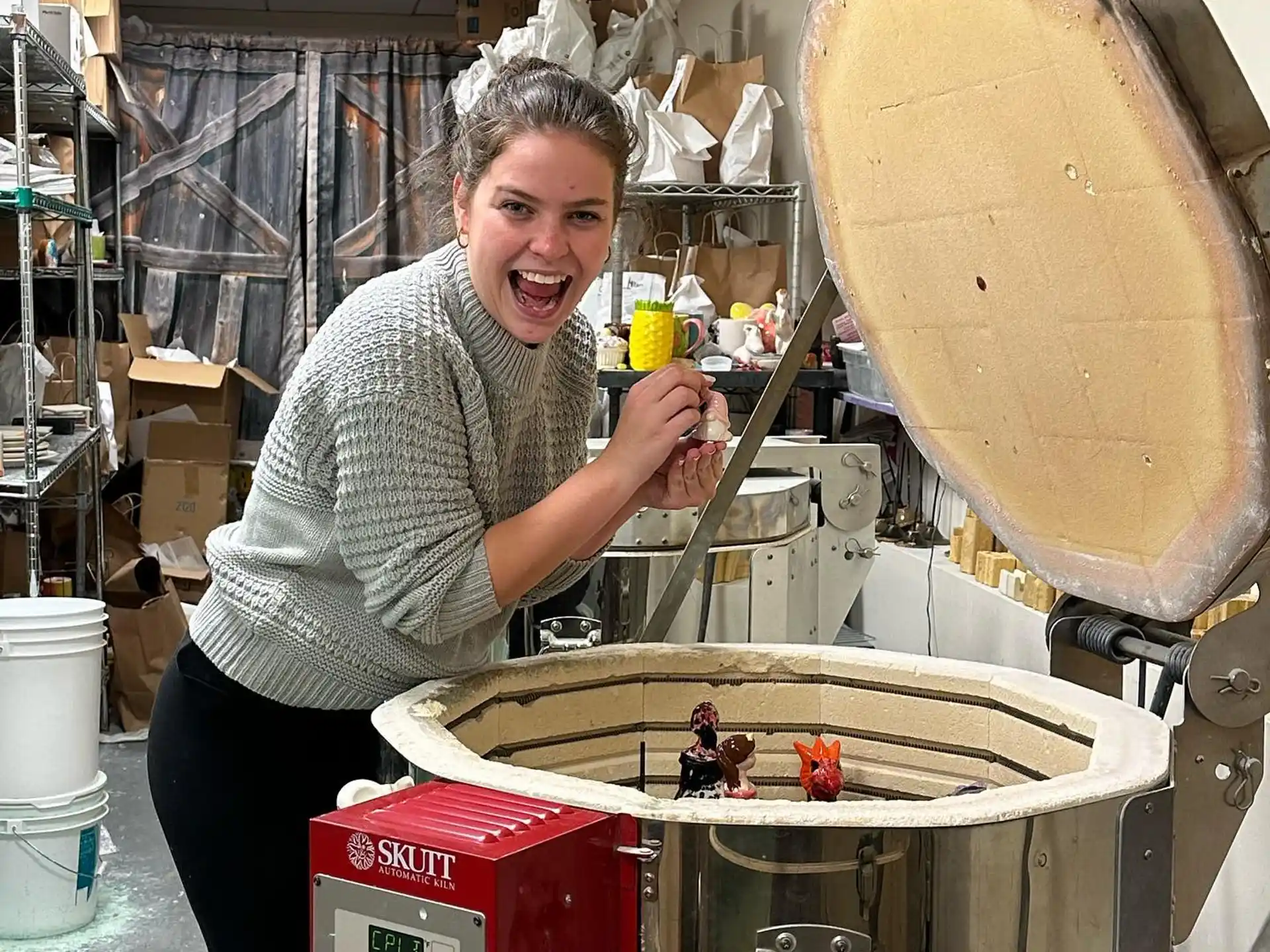 a person working in a factory