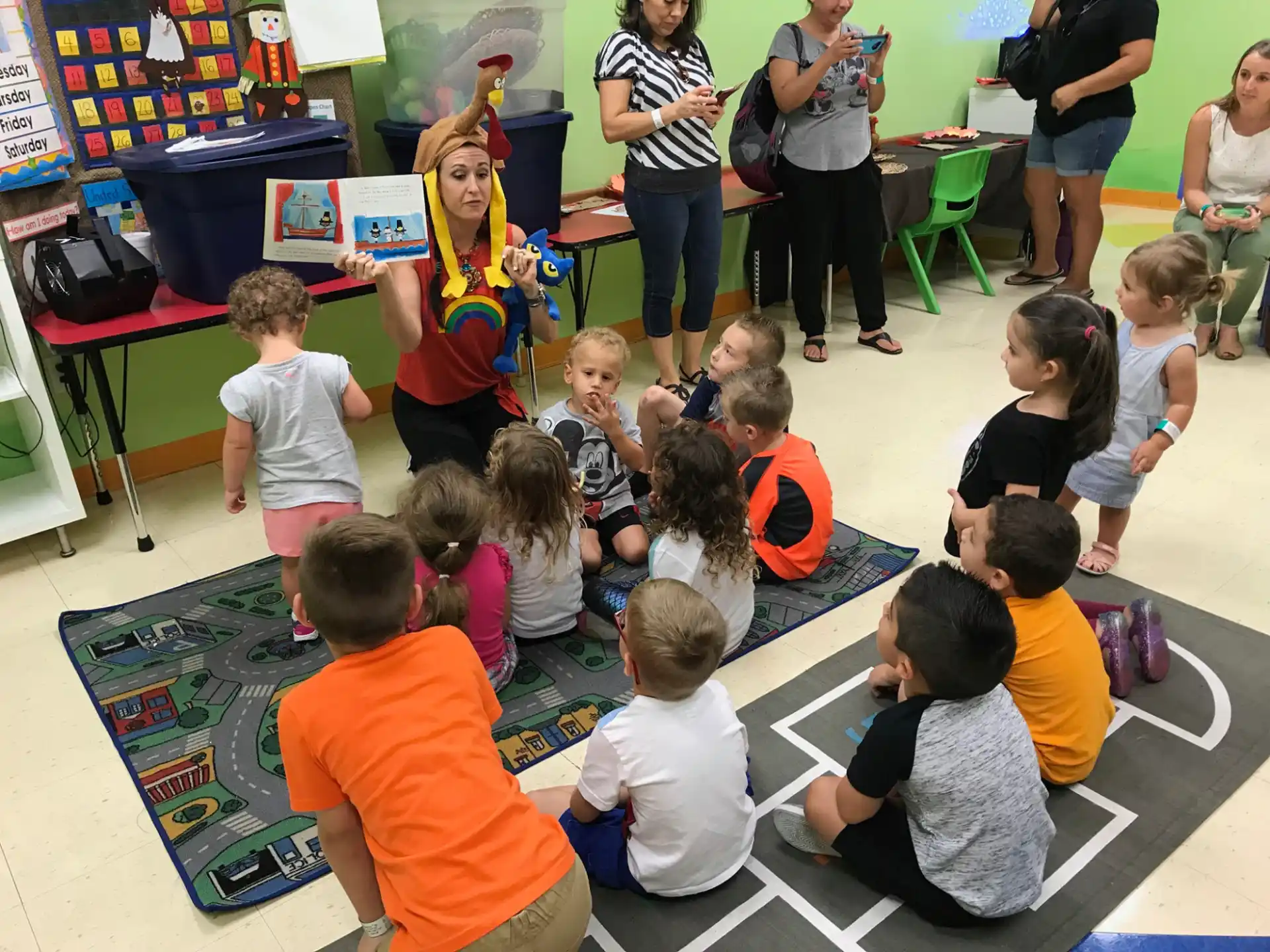 a group of children sitting on the floor