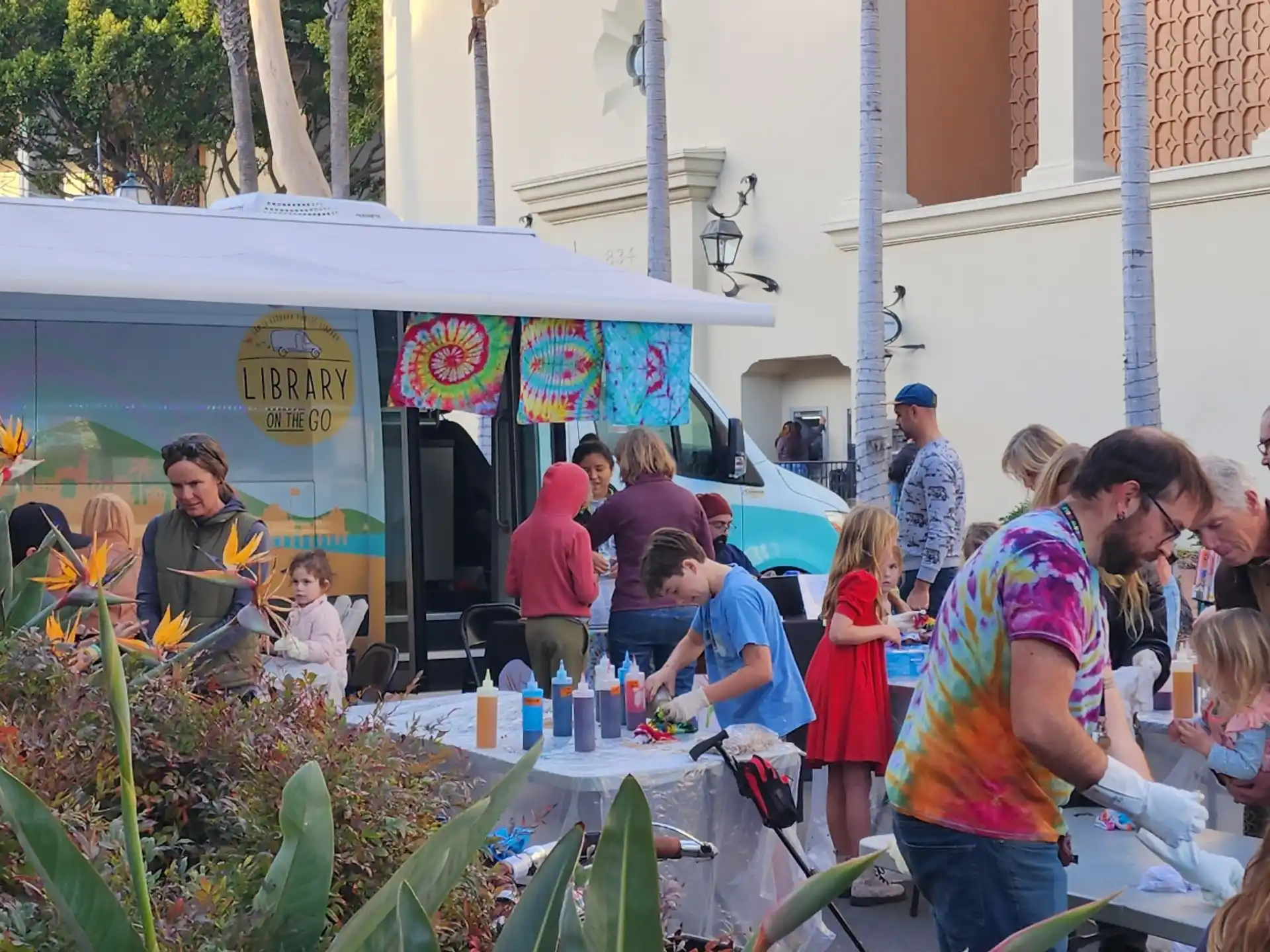 a group of people at an outdoor event