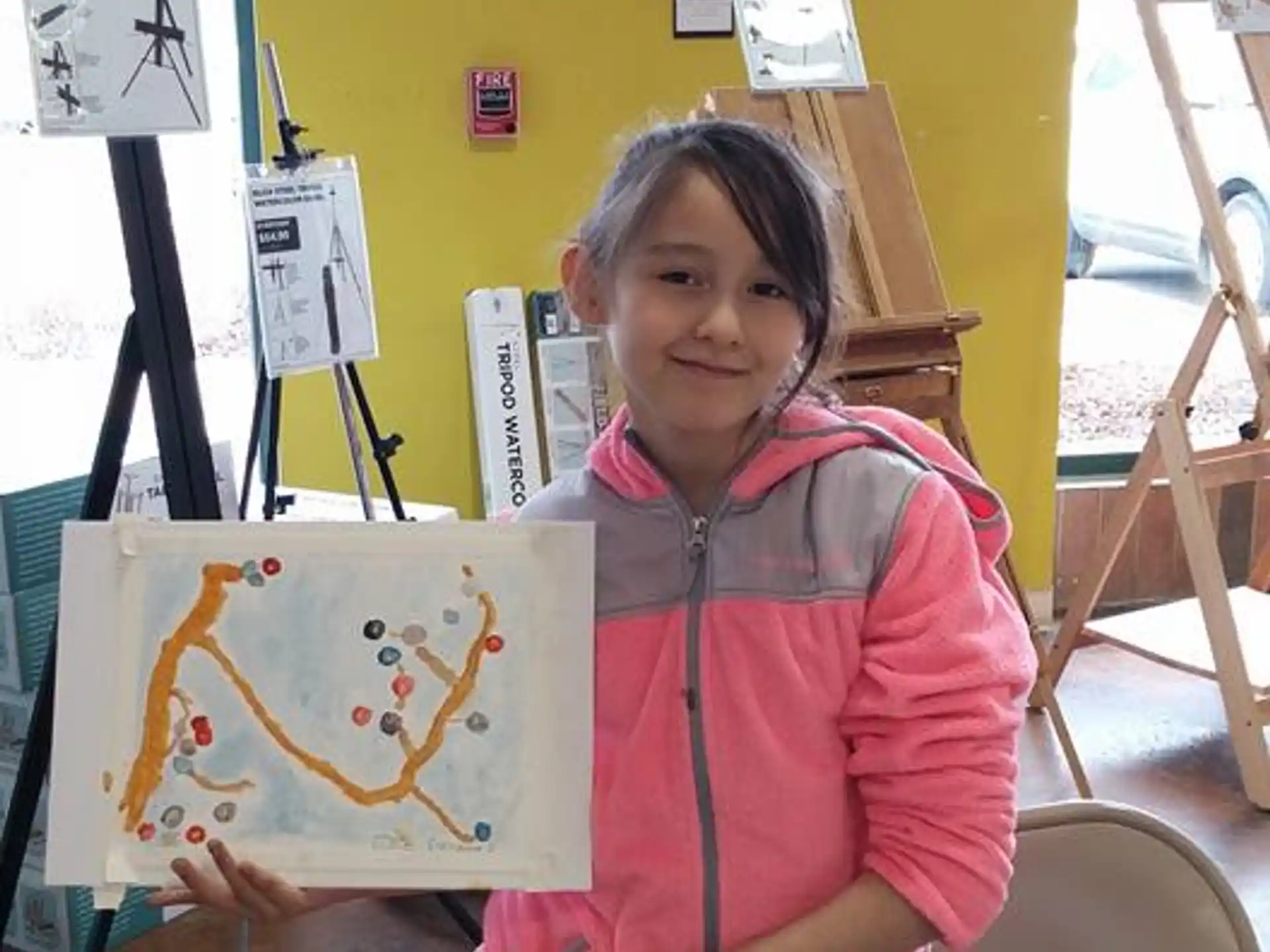 a girl holding a bag