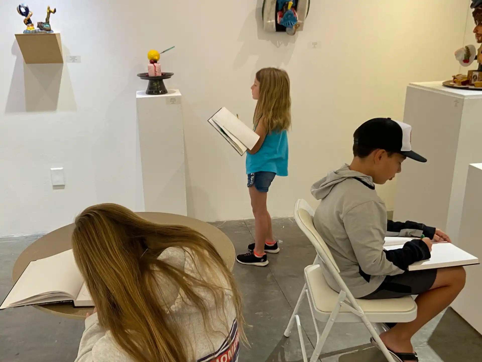 a group of people in a room