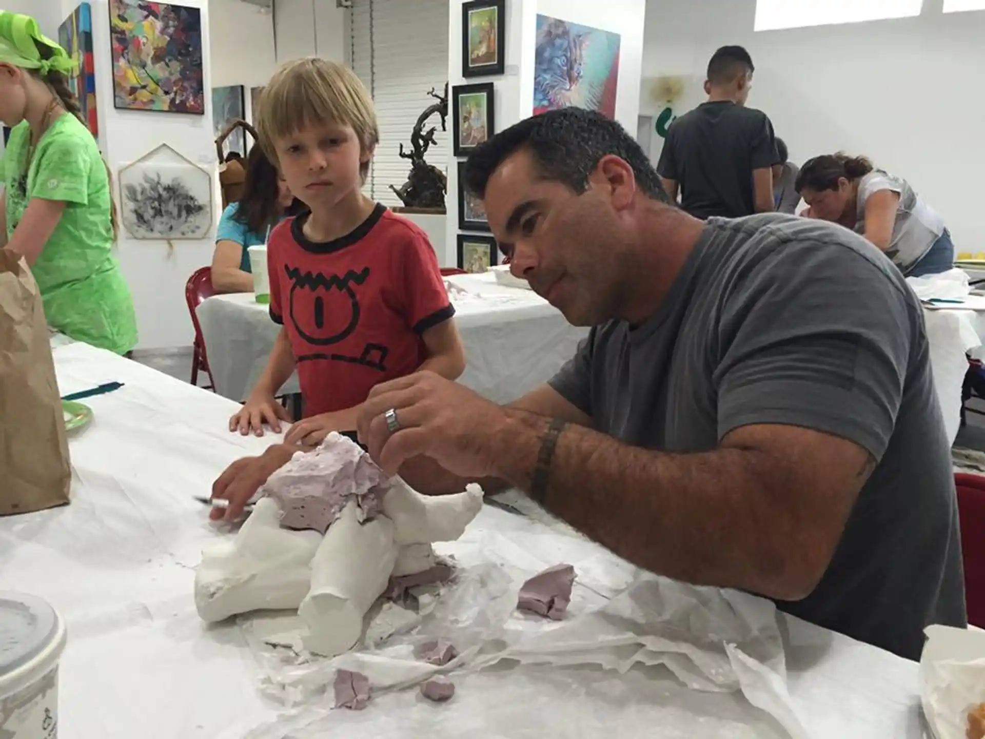 a man and a child