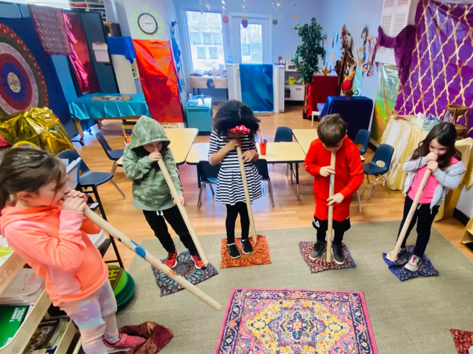 children playing in a room