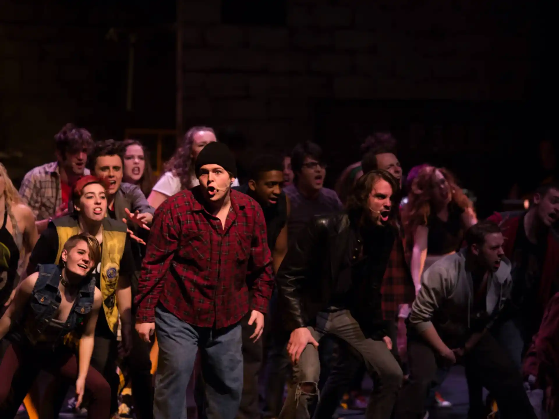 a group of people dancing