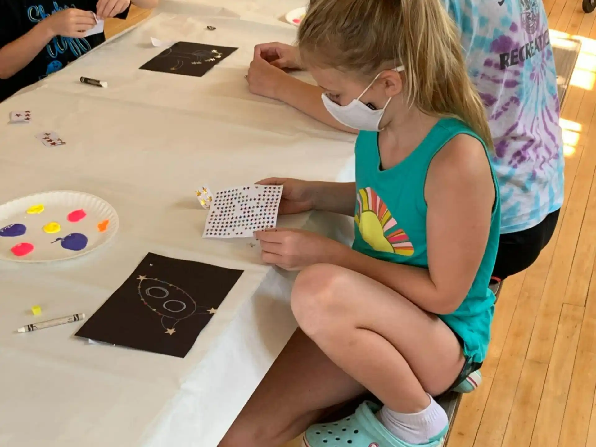 a group of children playing a game