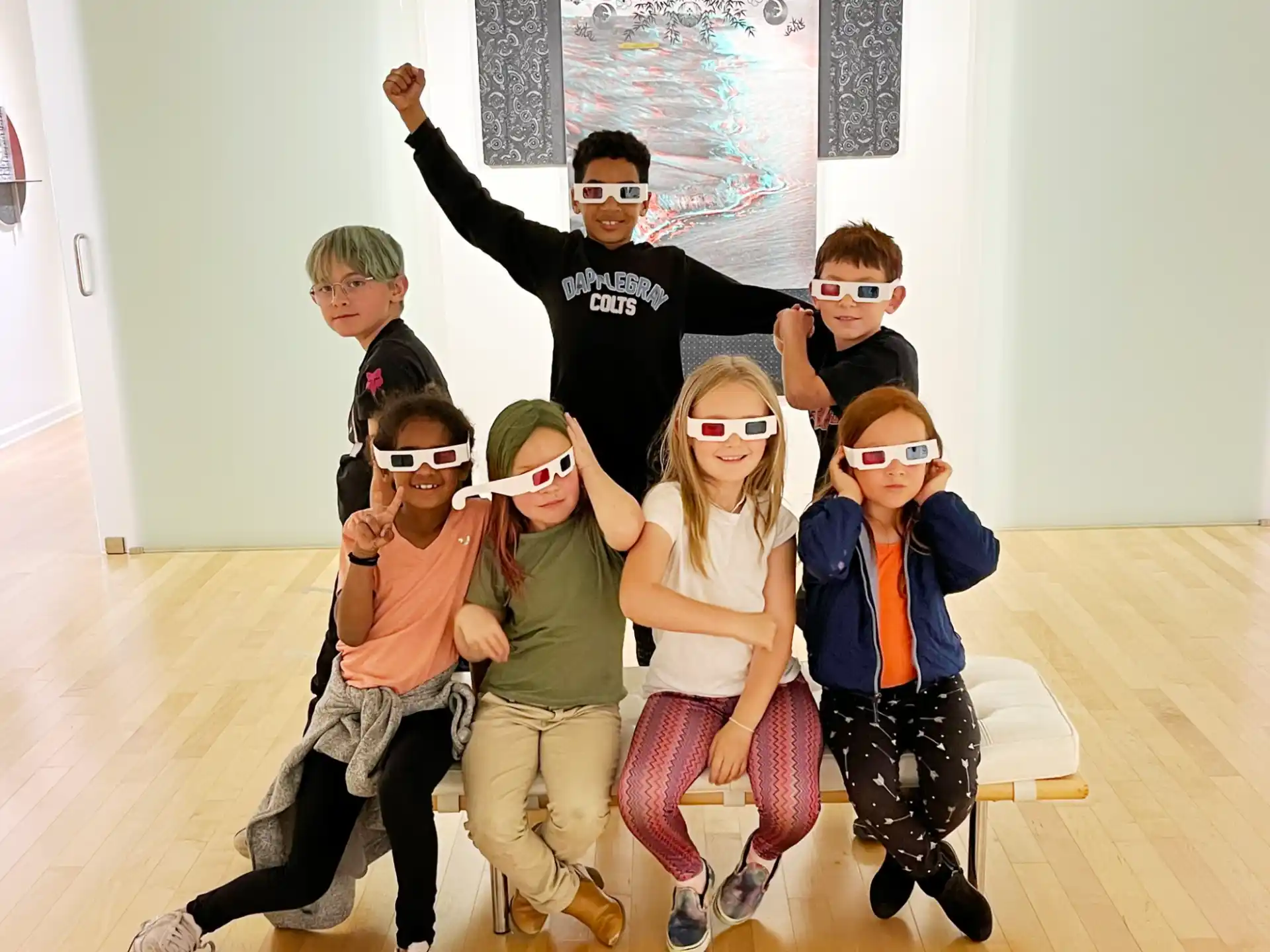 a group of people wearing glasses