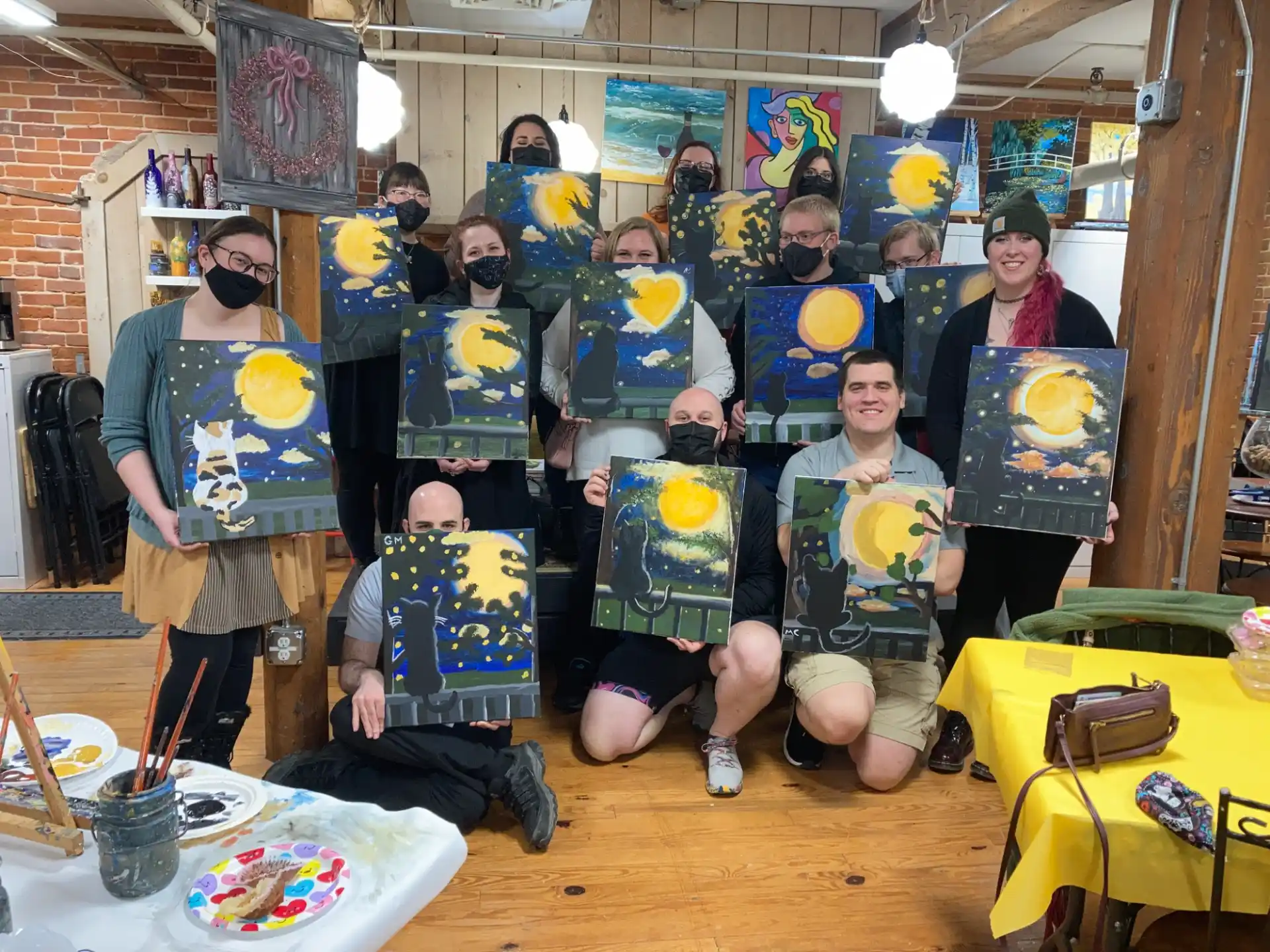 a group of people wearing clothing