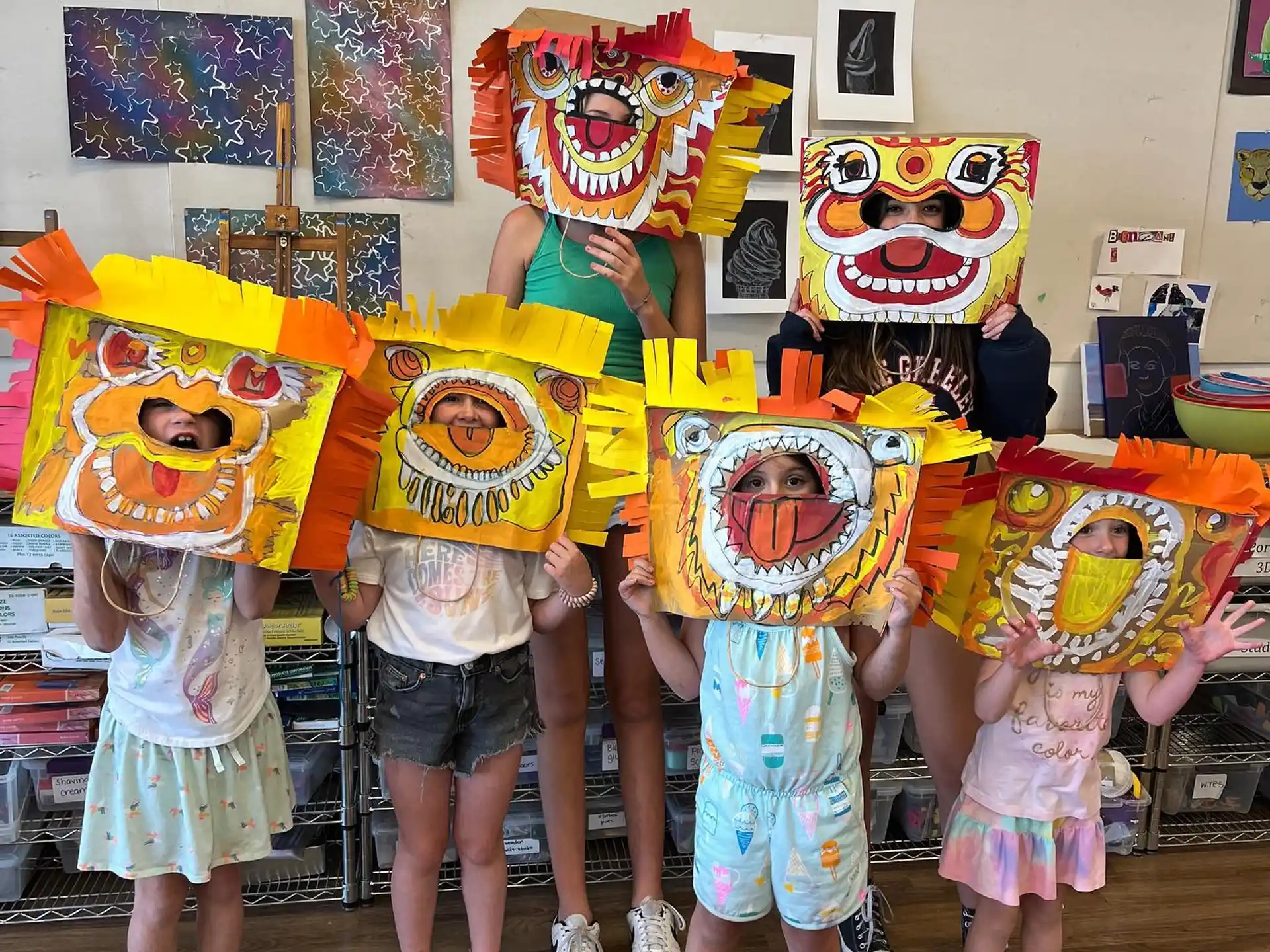 a group of children wearing clothing
